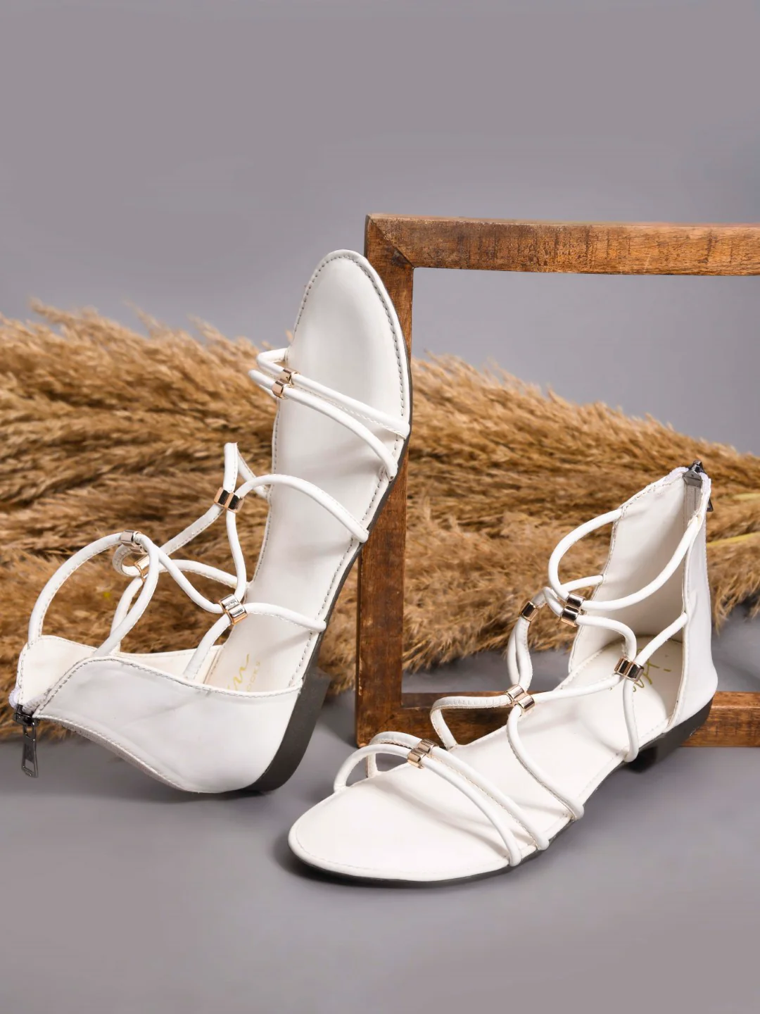 Strappy Gladiator Flat Sandals - Image 15