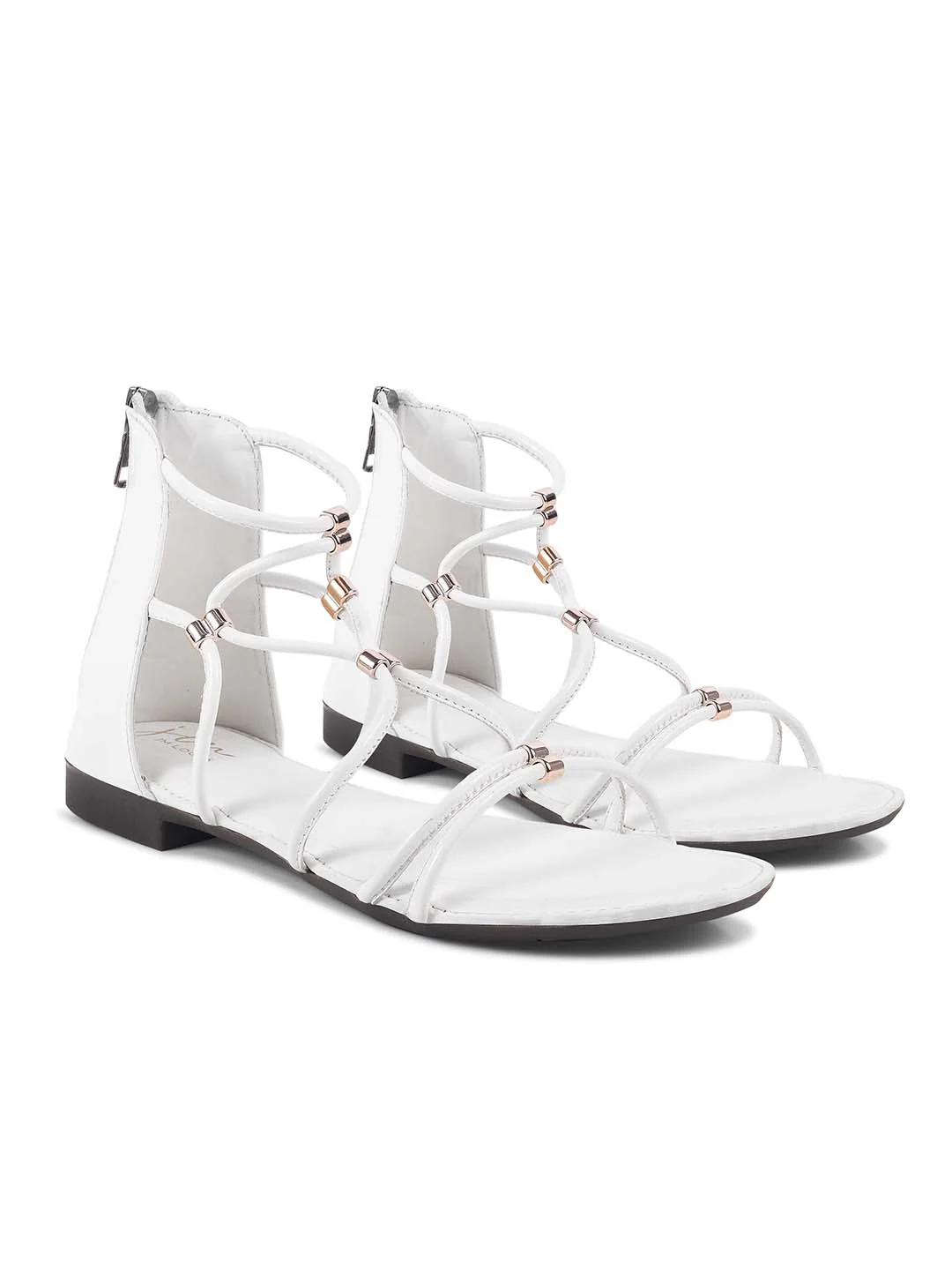Strappy Gladiator Flat Sandals - Image 17