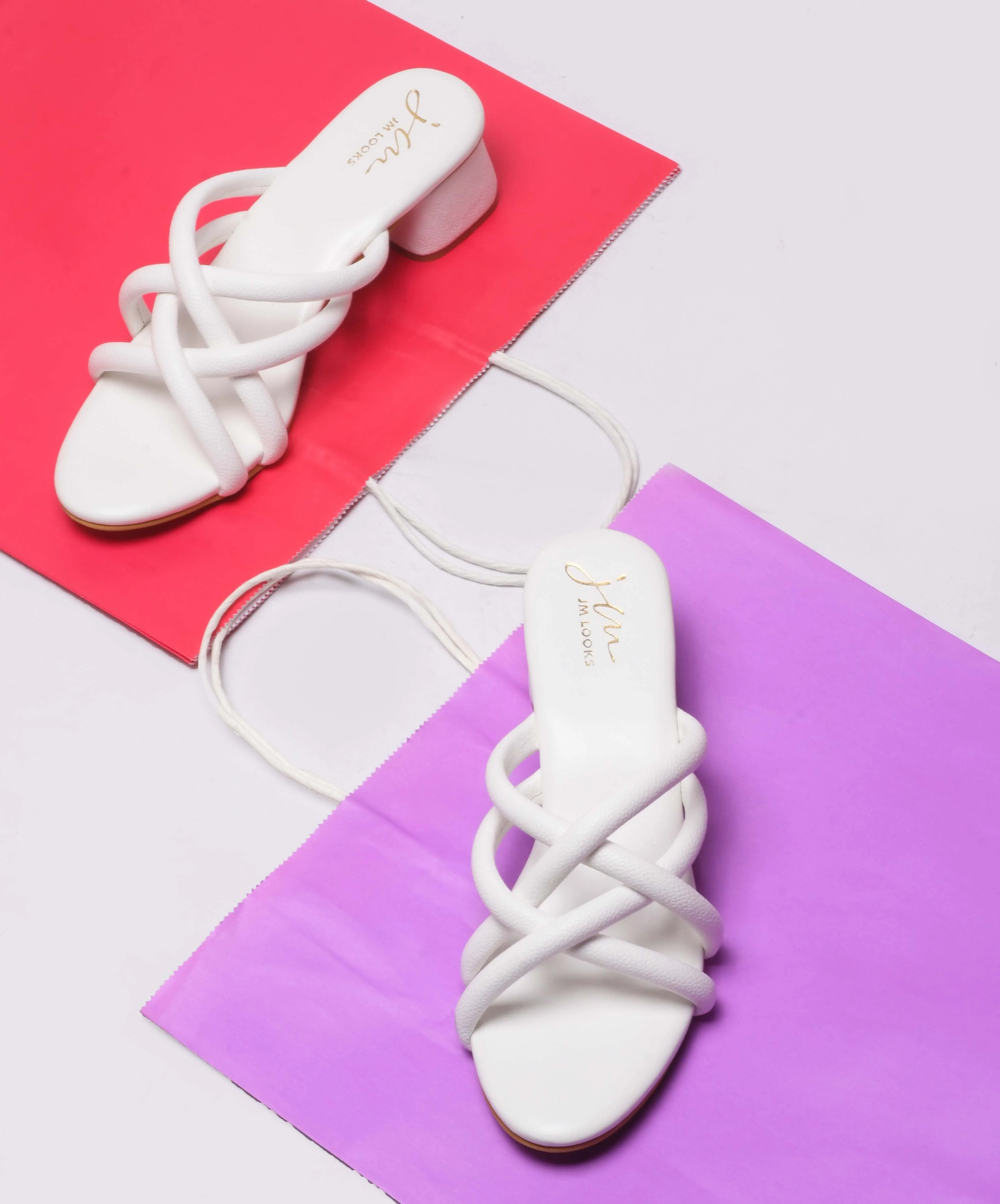 Jm Looks Women's Padded Multi-Strap Block Heel Slides - Image 18