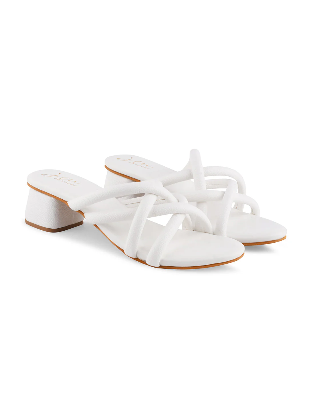 Jm Looks Women's Padded Multi-Strap Block Heel Slides - Image 21