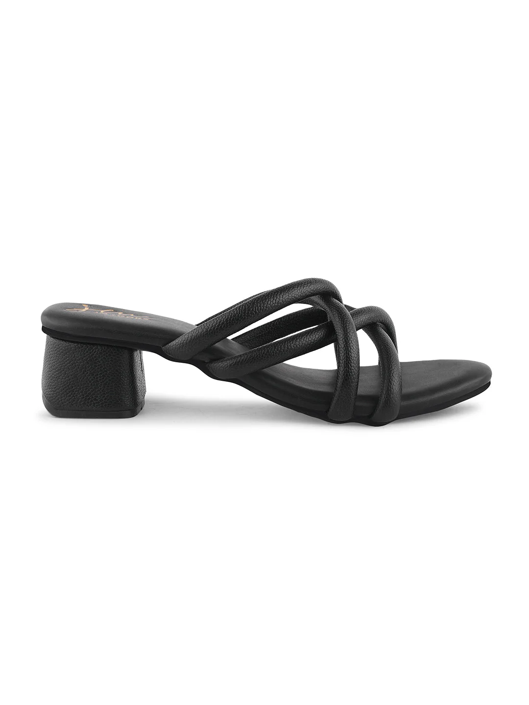 Jm Looks Women's Padded Multi-Strap Block Heel Slides - Image 6