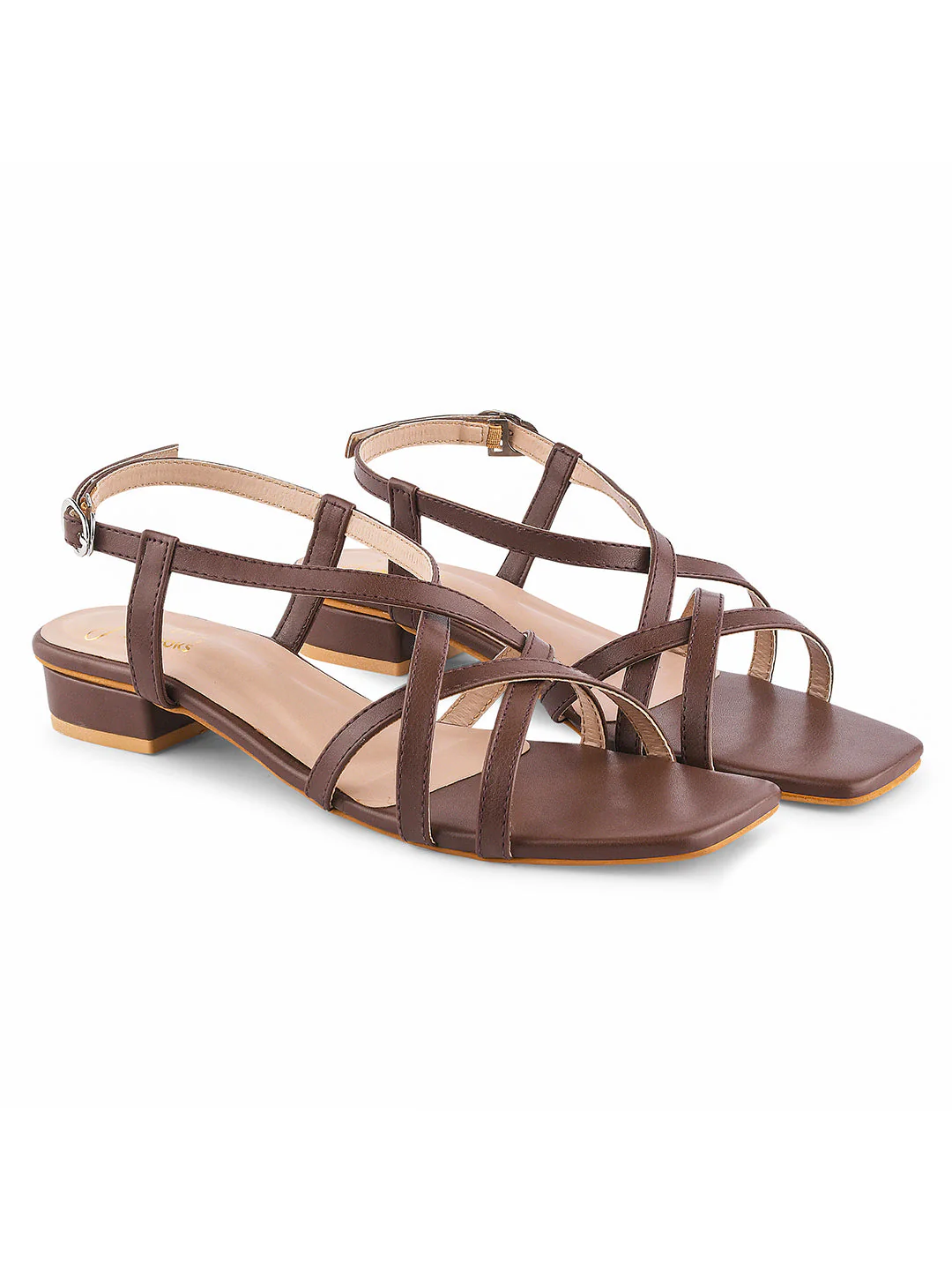 Jm Looks Women's Multi-Strap Block Heel Sandals - Image 5