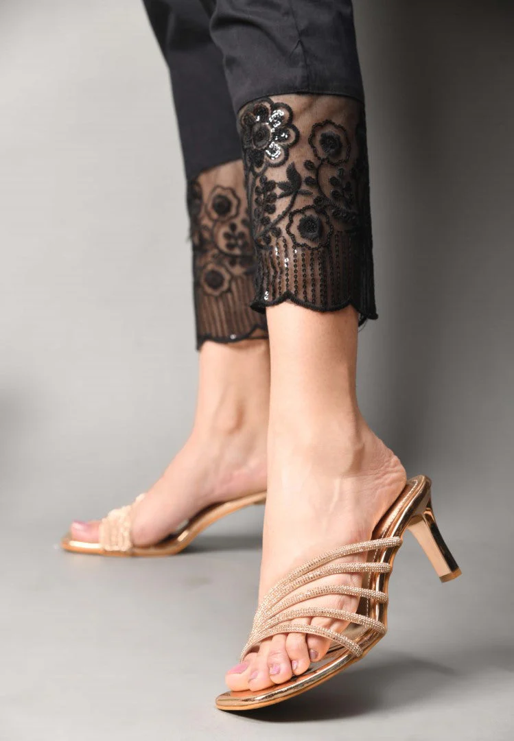 JM Looks Women's Embellished Strap Heeled Sandals - Image 15