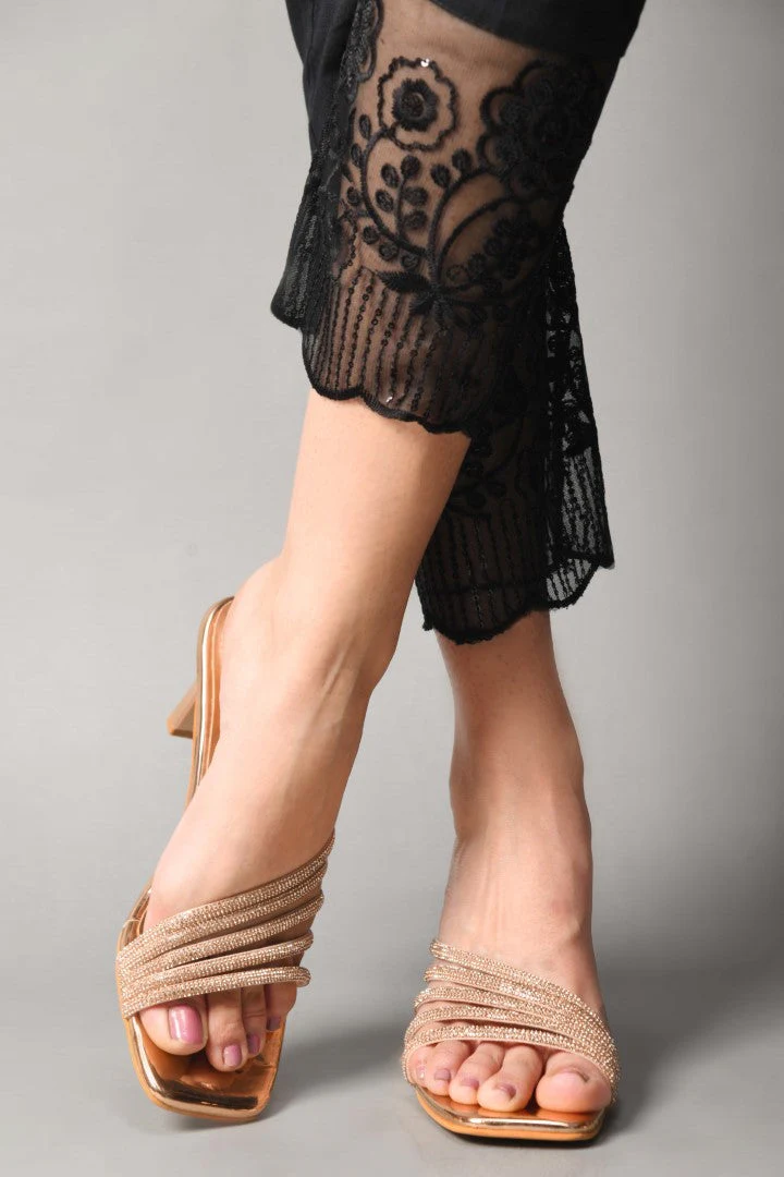 JM Looks Women's Embellished Strap Heeled Sandals - Image 16