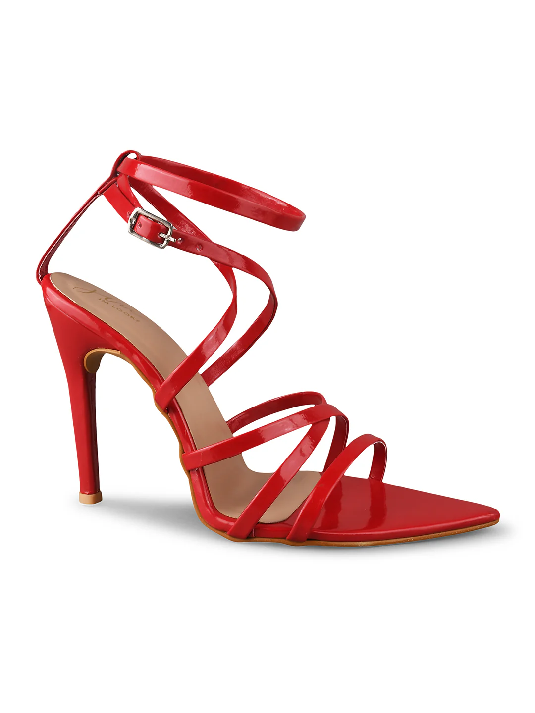 Jm Looks Women's Strappy Pointed High Heels - Image 10