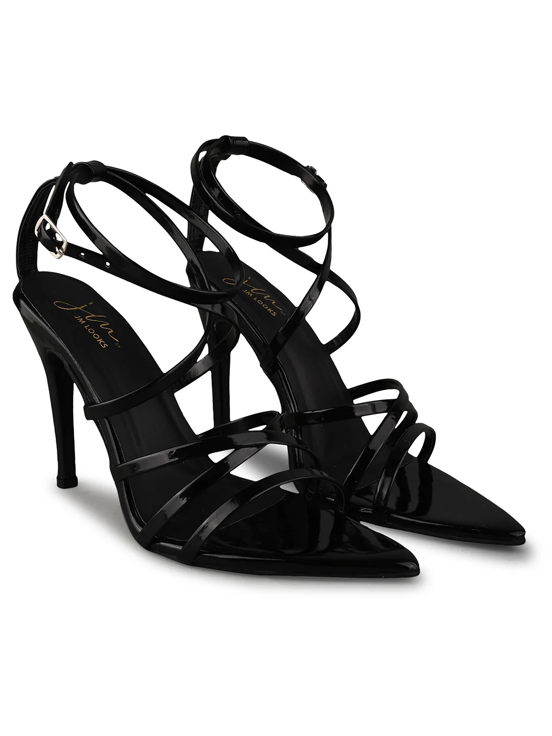 Jm Looks Women's Strappy Pointed High Heels - Image 4