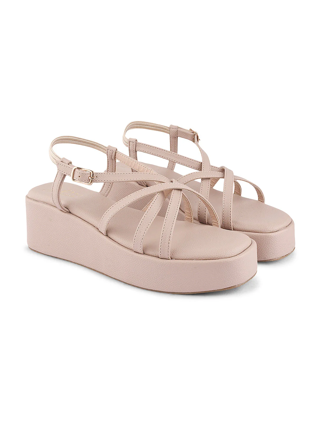 Jm Looks Chic Multi-Strap Platform Sandals for Women & Girls - Image 17