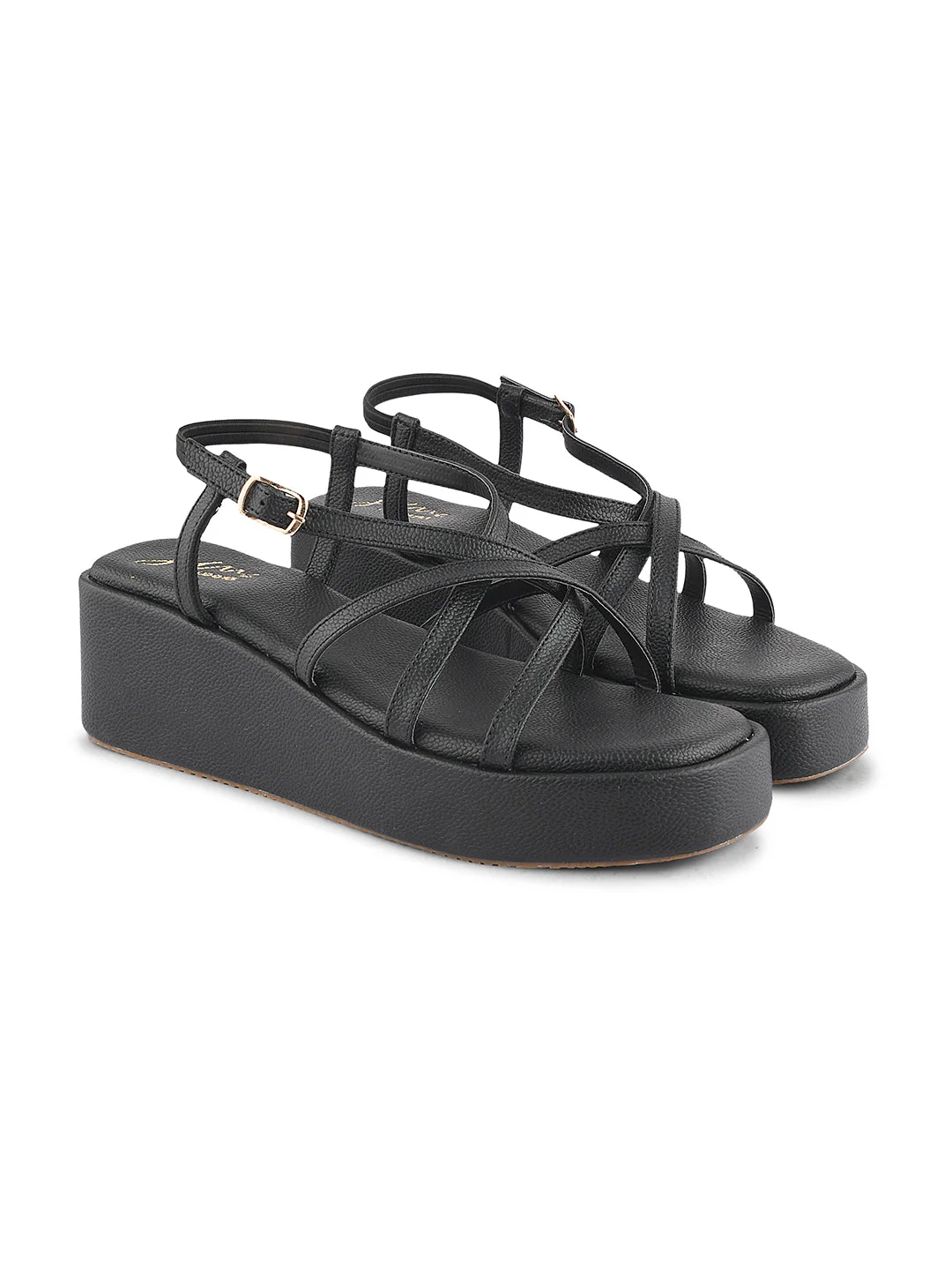 Jm Looks Chic Multi-Strap Platform Sandals for Women & Girls - Image 6