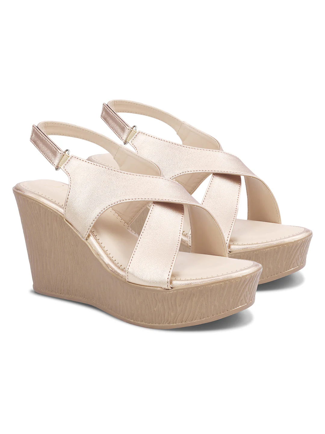 JM Looks Strappy Platform Wedge Sandals - Image 15