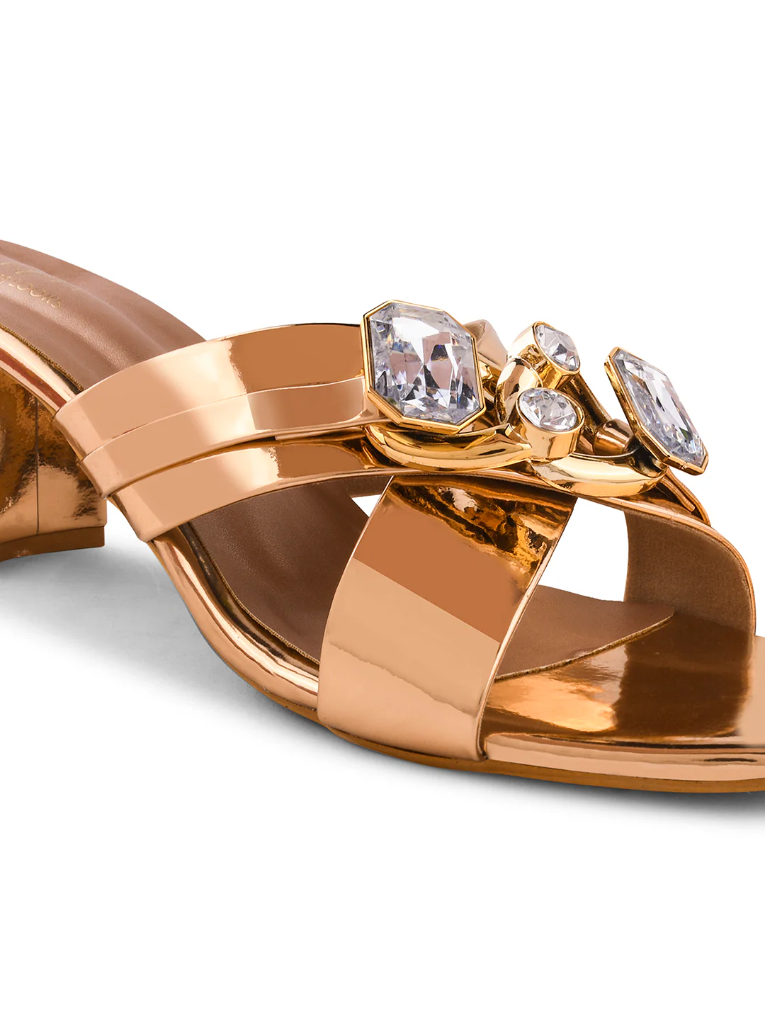 Jm Looks Women's Embellished Block Heel Mules - Image 12