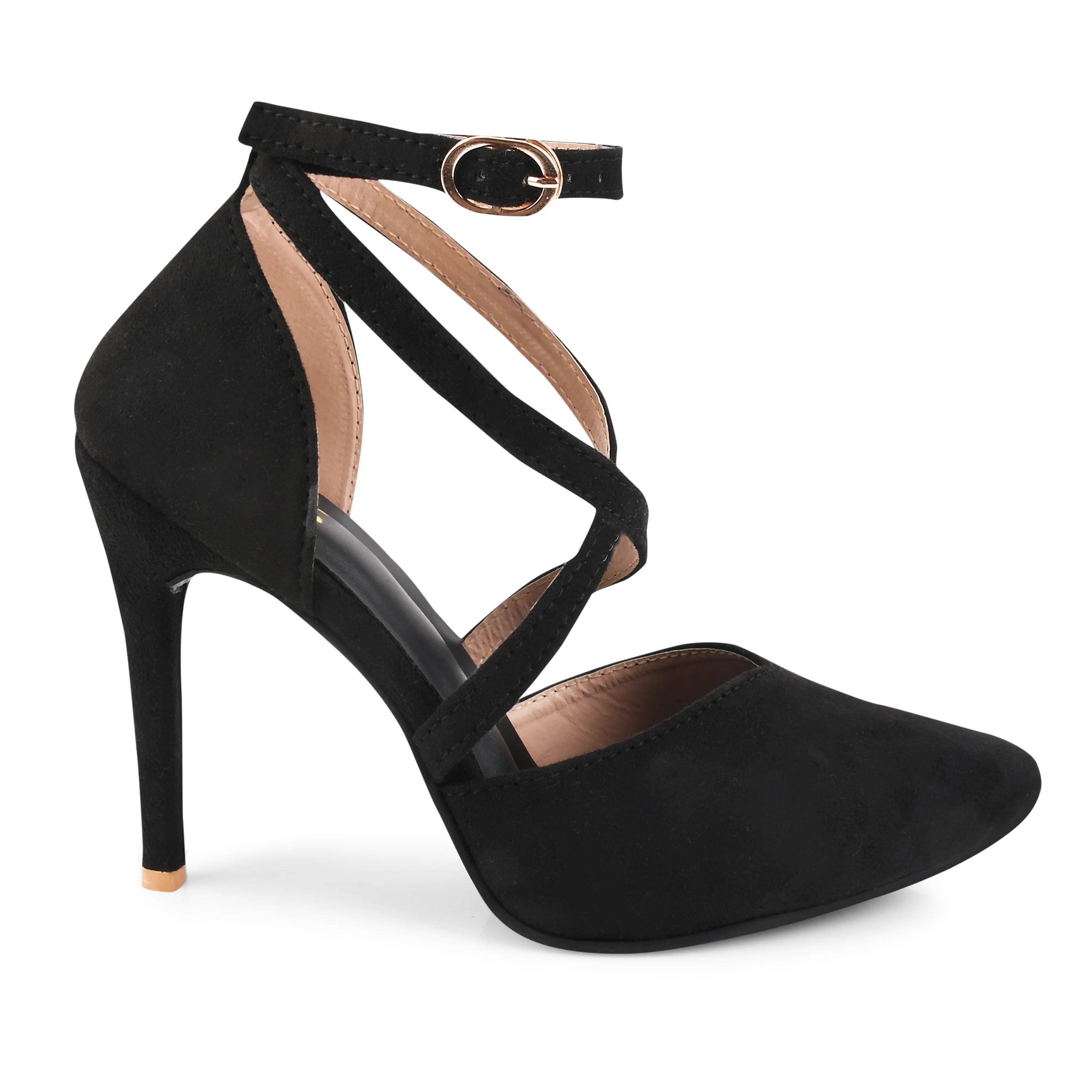Strappy Stilettoes with Buckle Closure - Image 4