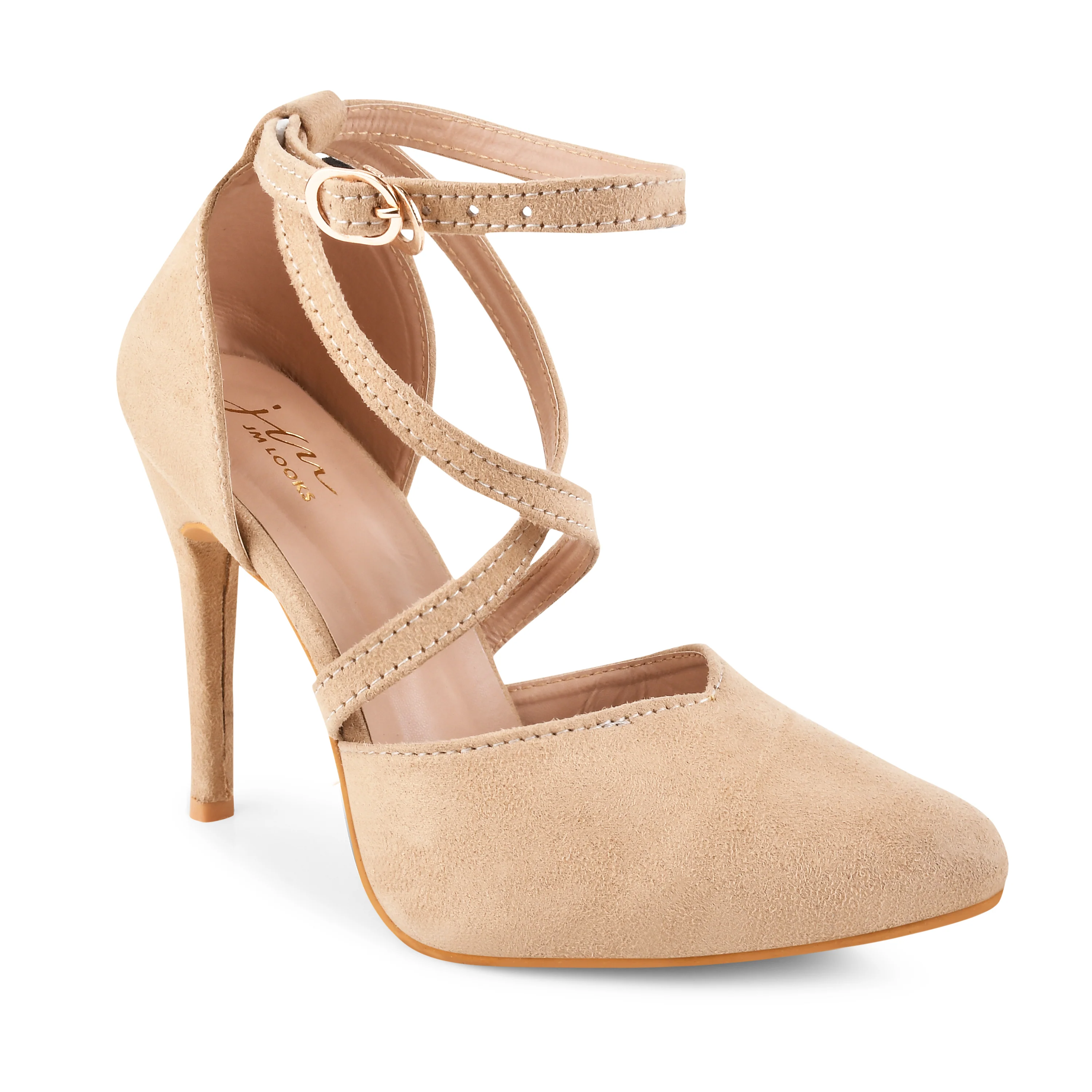 Strappy Stilettoes with Buckle Closure - Image 8
