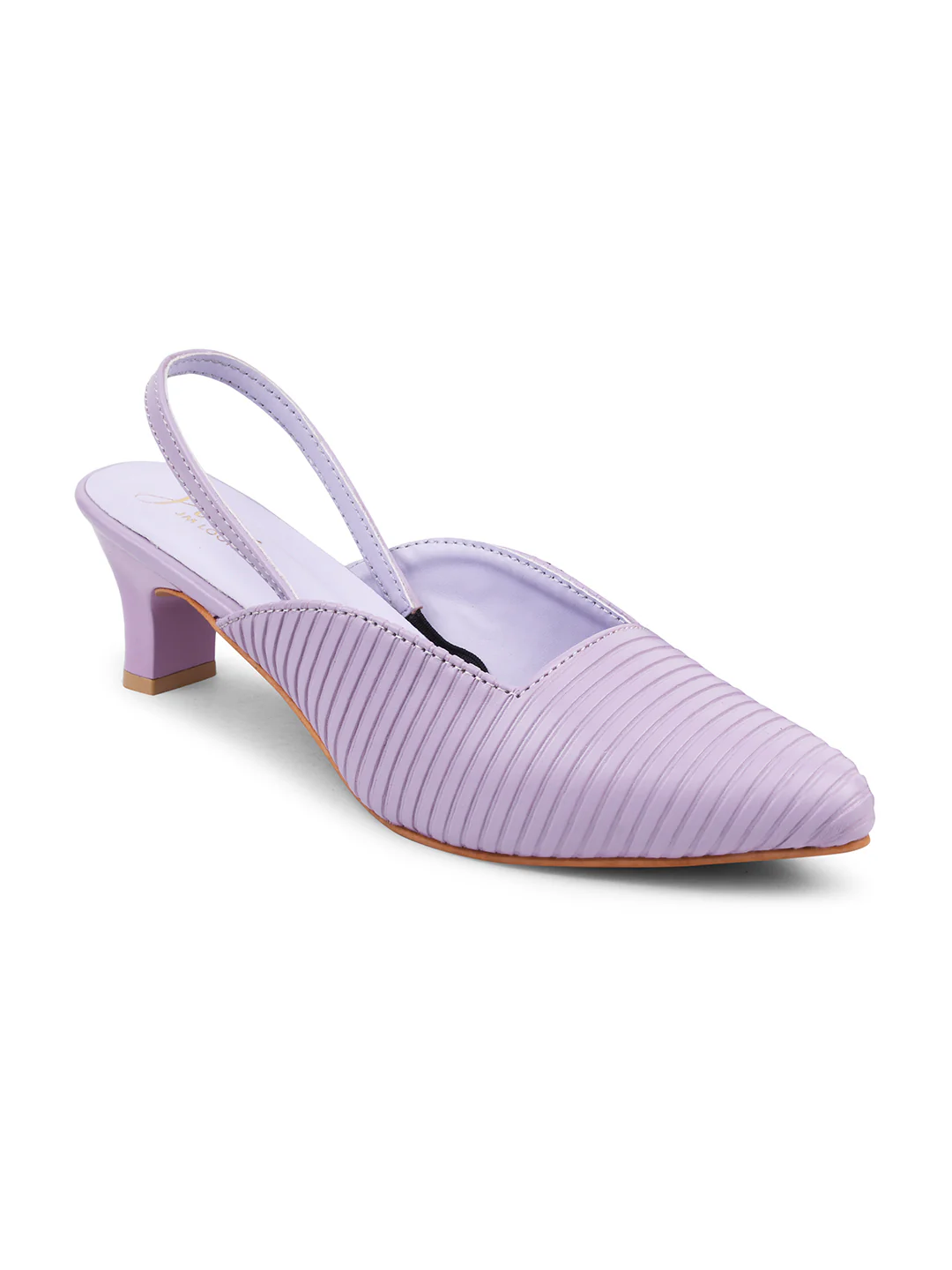 Striped Slim Slingback Heel Mules - Image 12