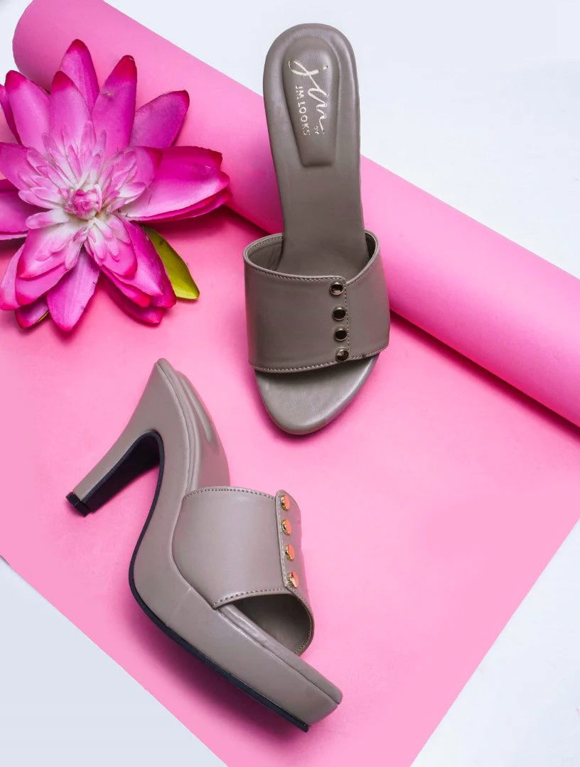 Jm Looks Women's Studded Platform Mules - Image 10