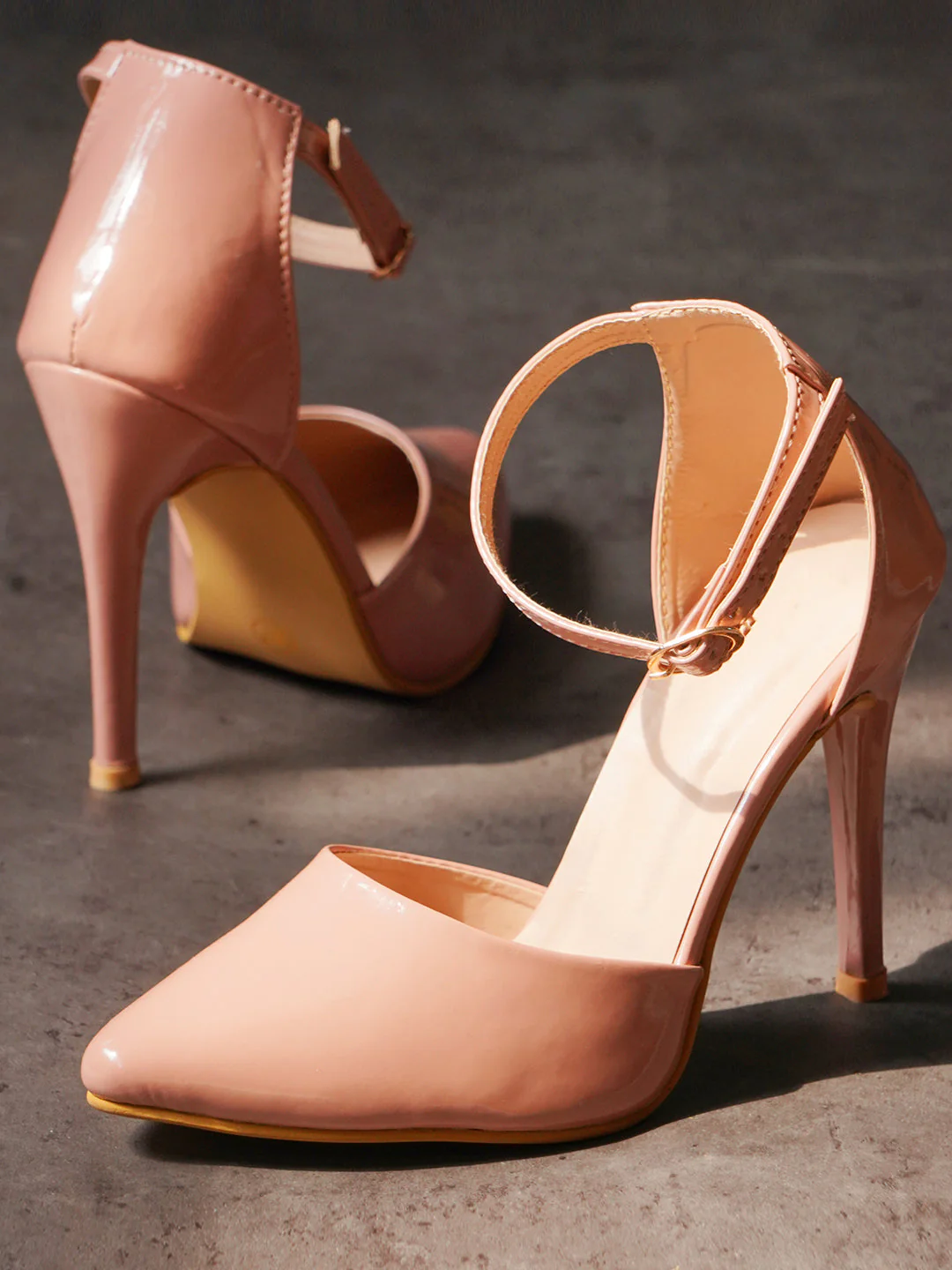 Stylised-Toe Stilettos with Buckle Closure - Image 7