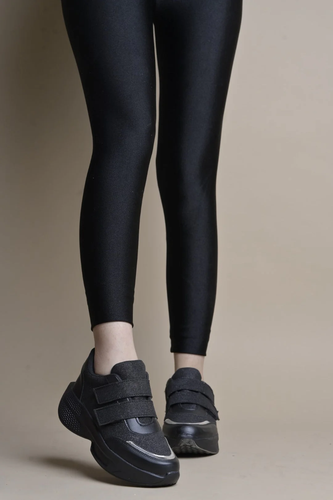 Jm Looks Glitter Strap Velcro Sneakers - Image 4