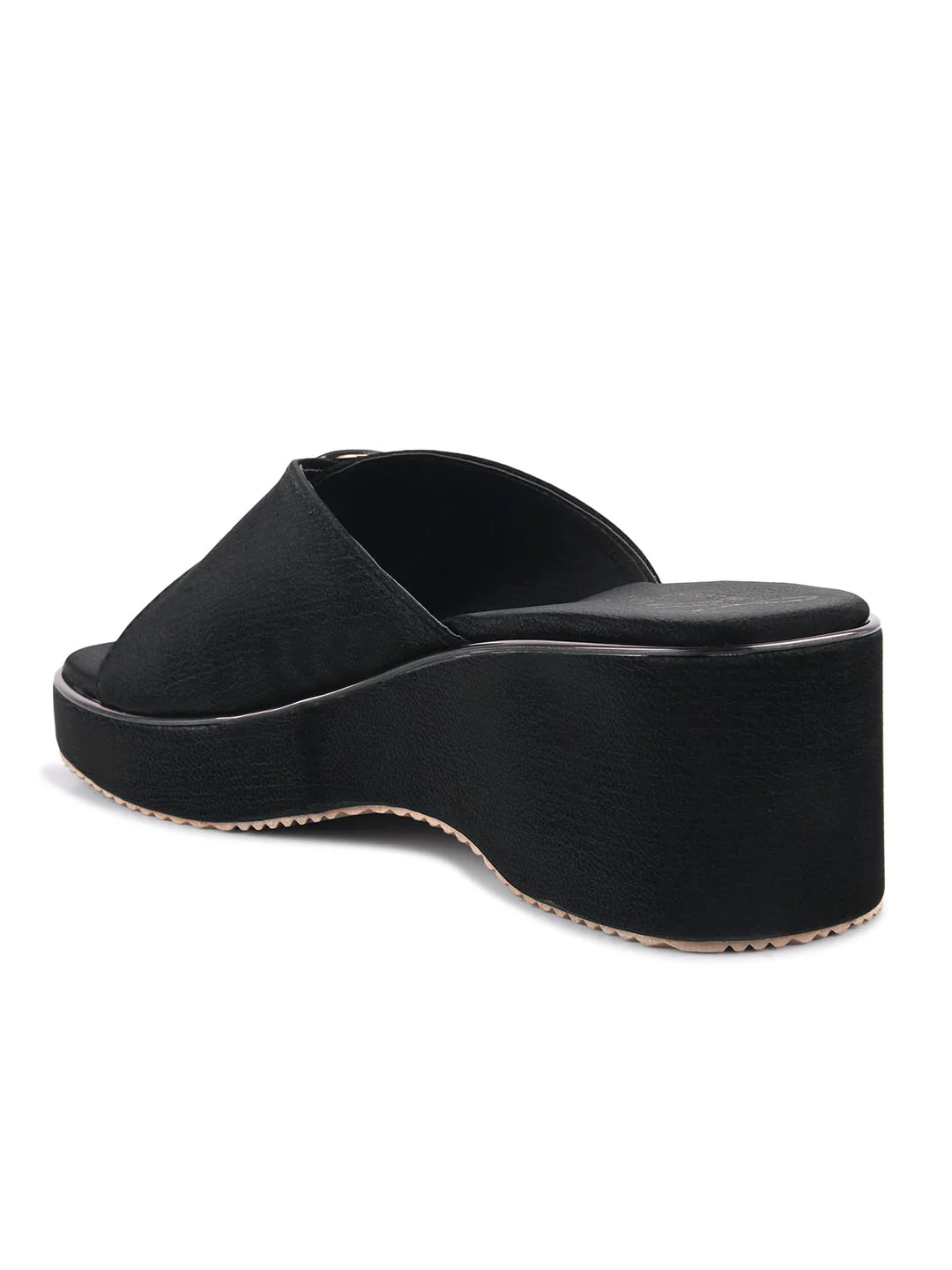 Stylish Buckle Strap Wedge Sandals - Image 6