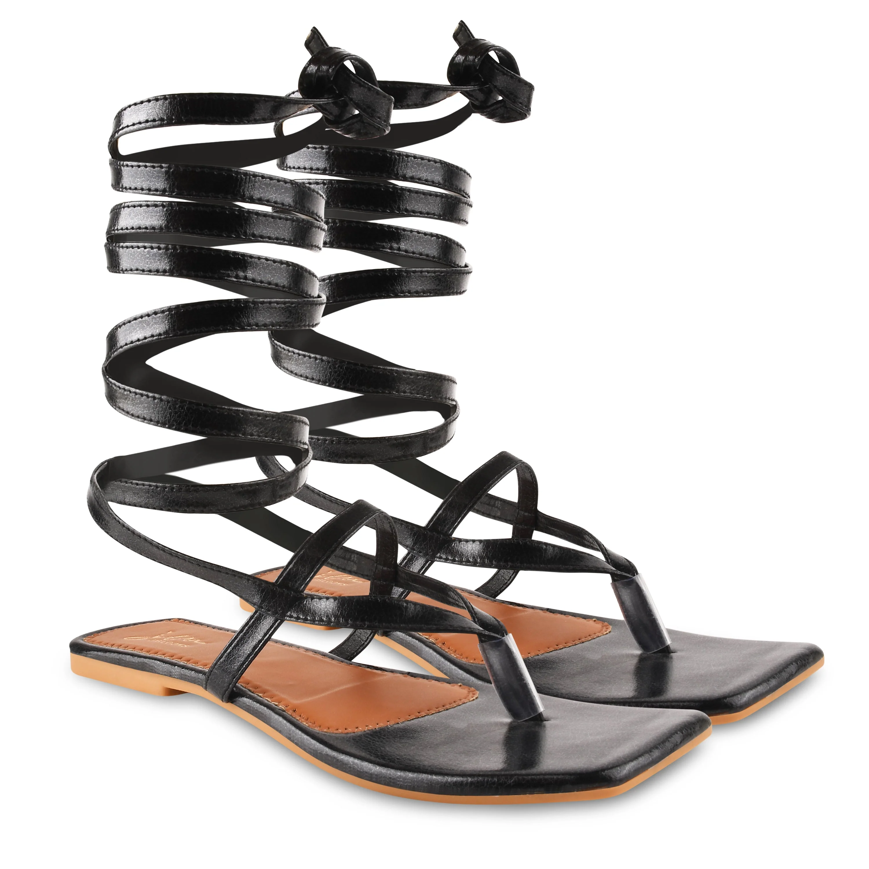 Jm Looks Women's Lace-Up Flat Sandals - Image 5