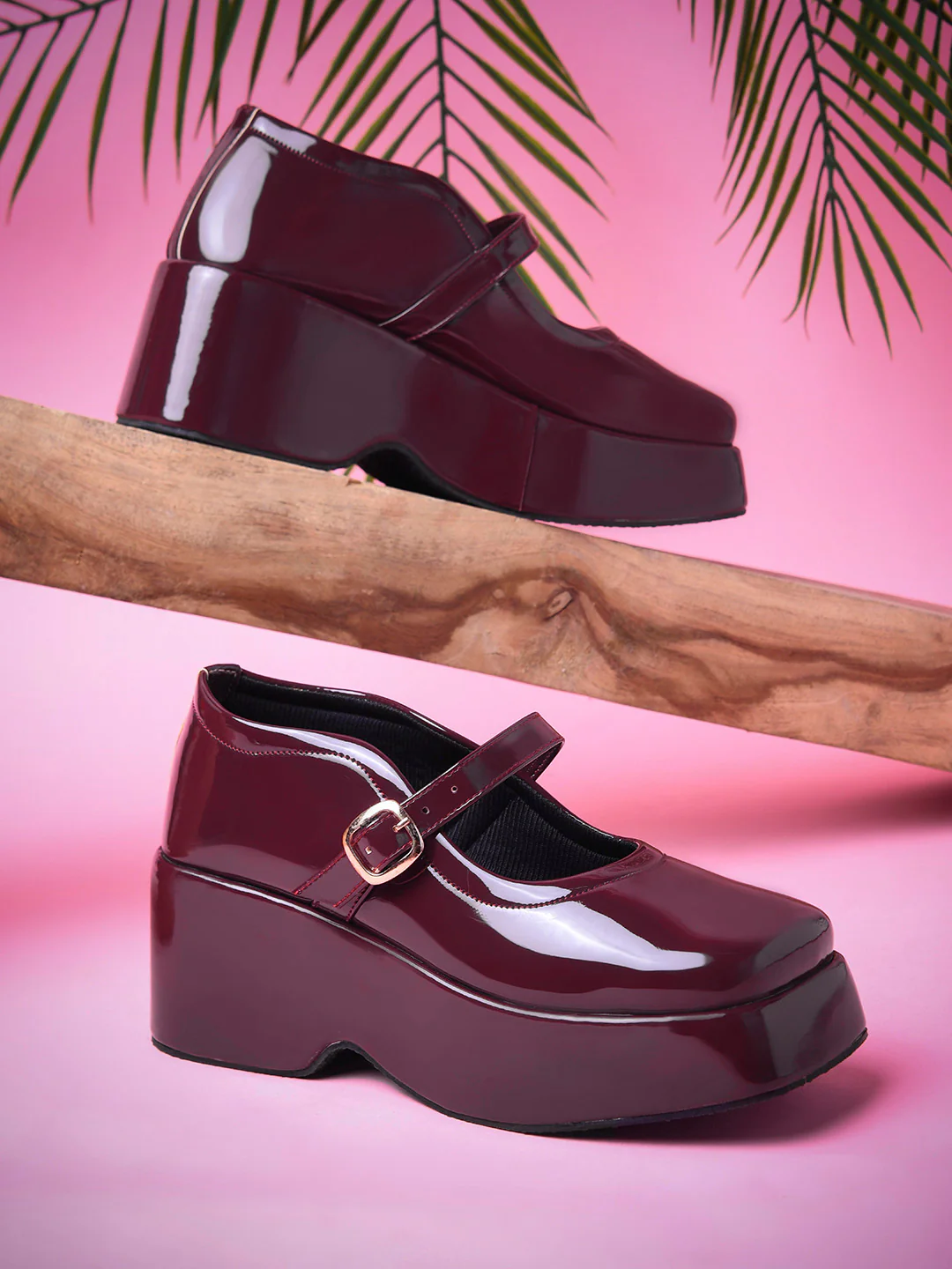 Stylish Chunky Mary Jane Sandals with Adjustable Strap - Image 11