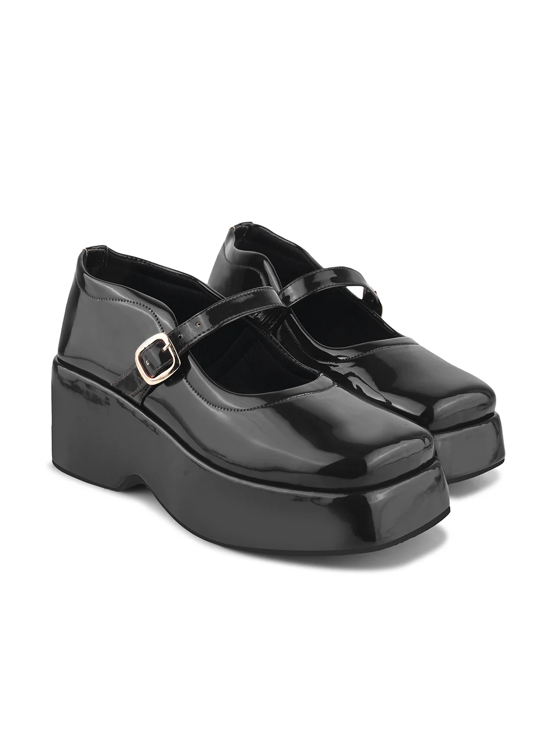 Stylish Chunky Mary Jane Sandals with Adjustable Strap - Image 7