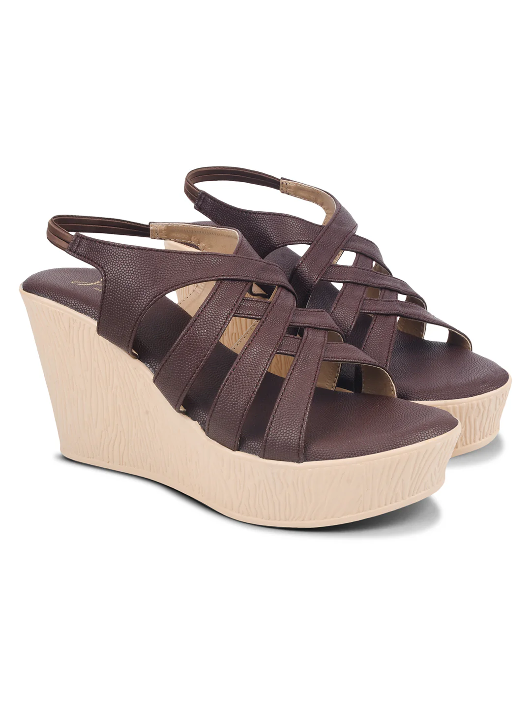 JM Looks Stylish Criss-Cross Wedge Sandals - Image 10