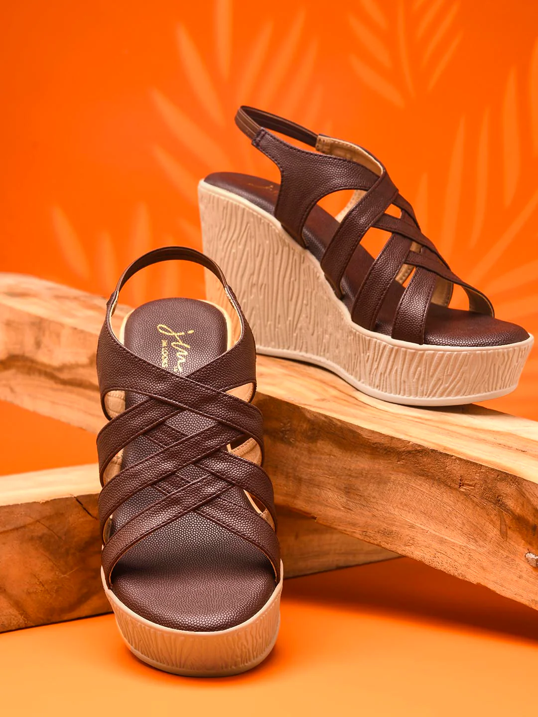 JM Looks Stylish Criss-Cross Wedge Sandals - Image 13