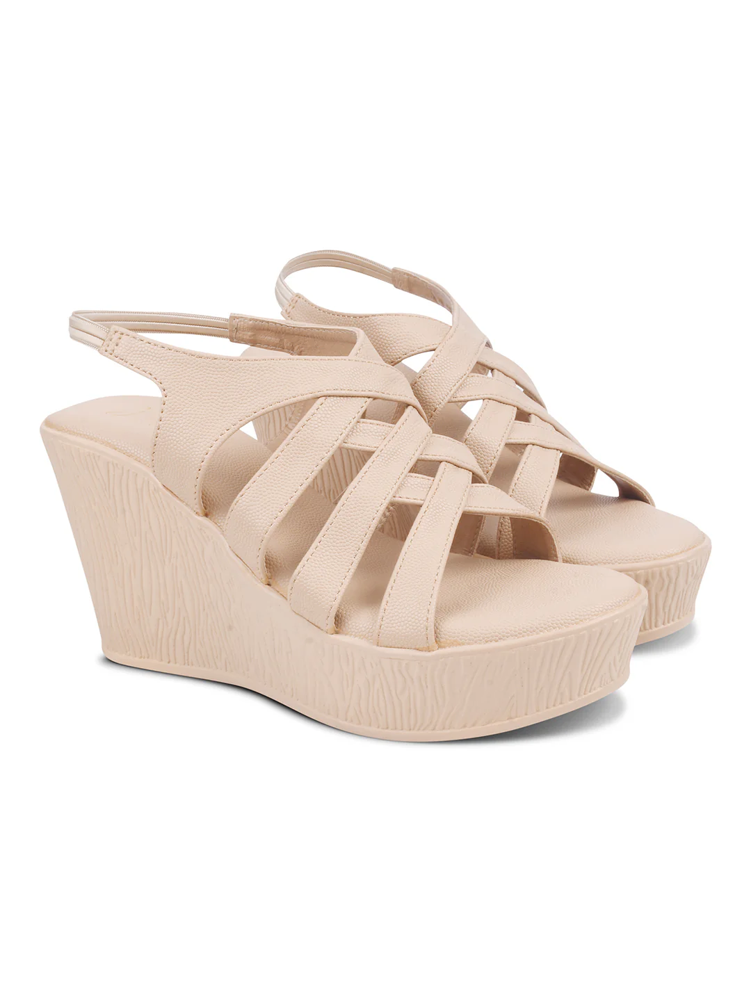 JM Looks Stylish Criss-Cross Wedge Sandals - Image 17