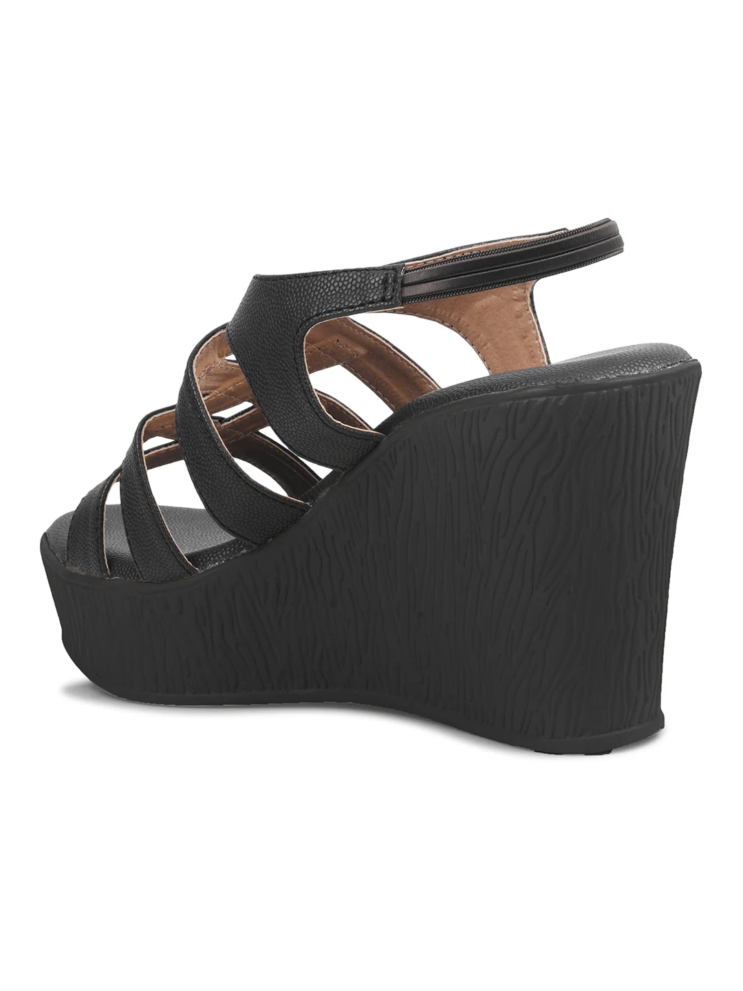 JM Looks Stylish Criss-Cross Wedge Sandals - Image 6