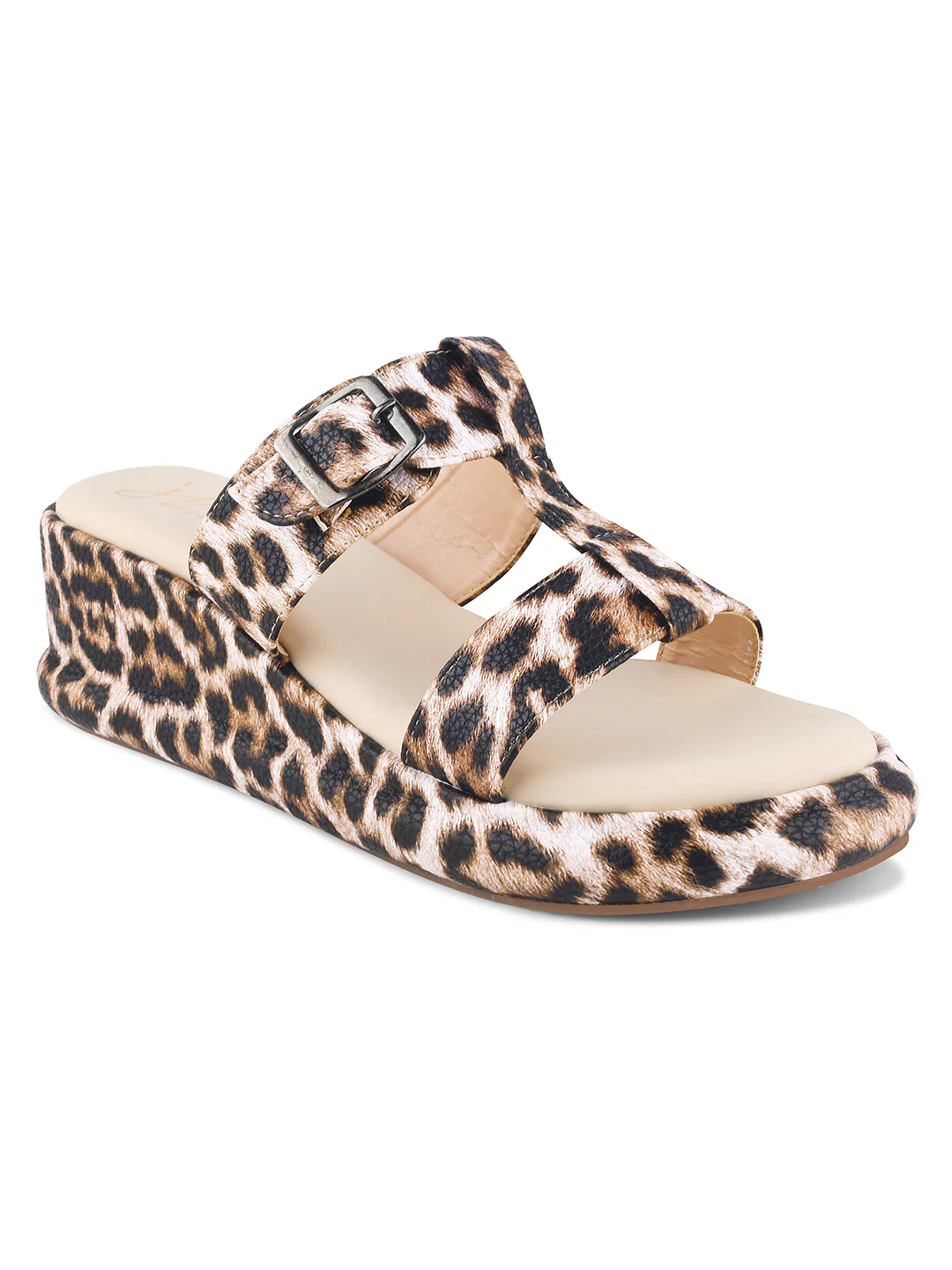 Stylish Leopard Pattern Comfort Wedge Sandals - Image 16
