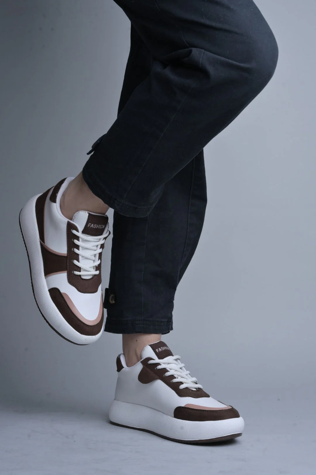 Jm Looks Modern Paneled Platform Sneakers - Image 5