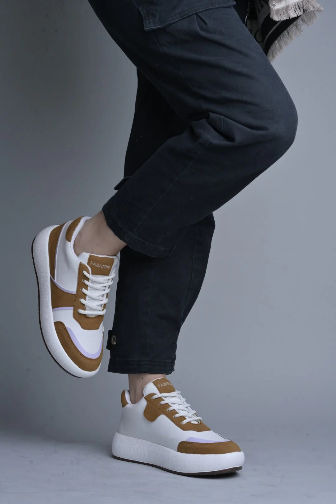 Jm Looks Modern Paneled Platform Sneakers - Image 7