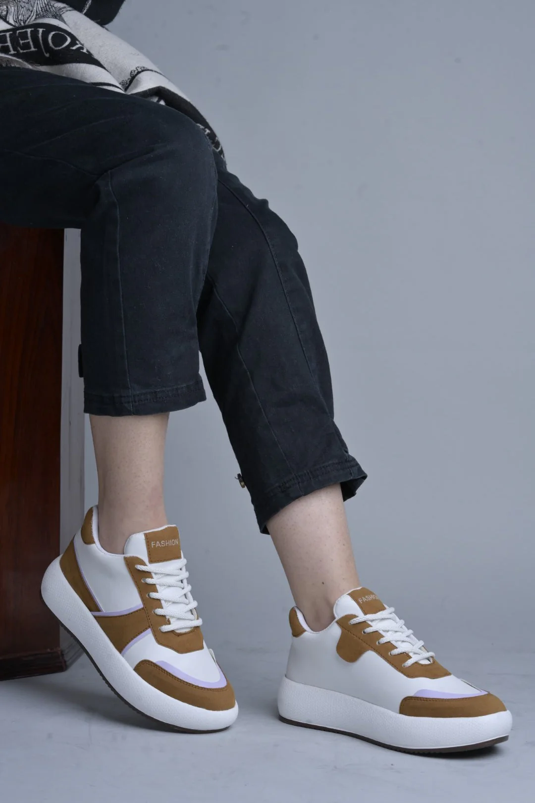 Jm Looks Modern Paneled Platform Sneakers - Image 8