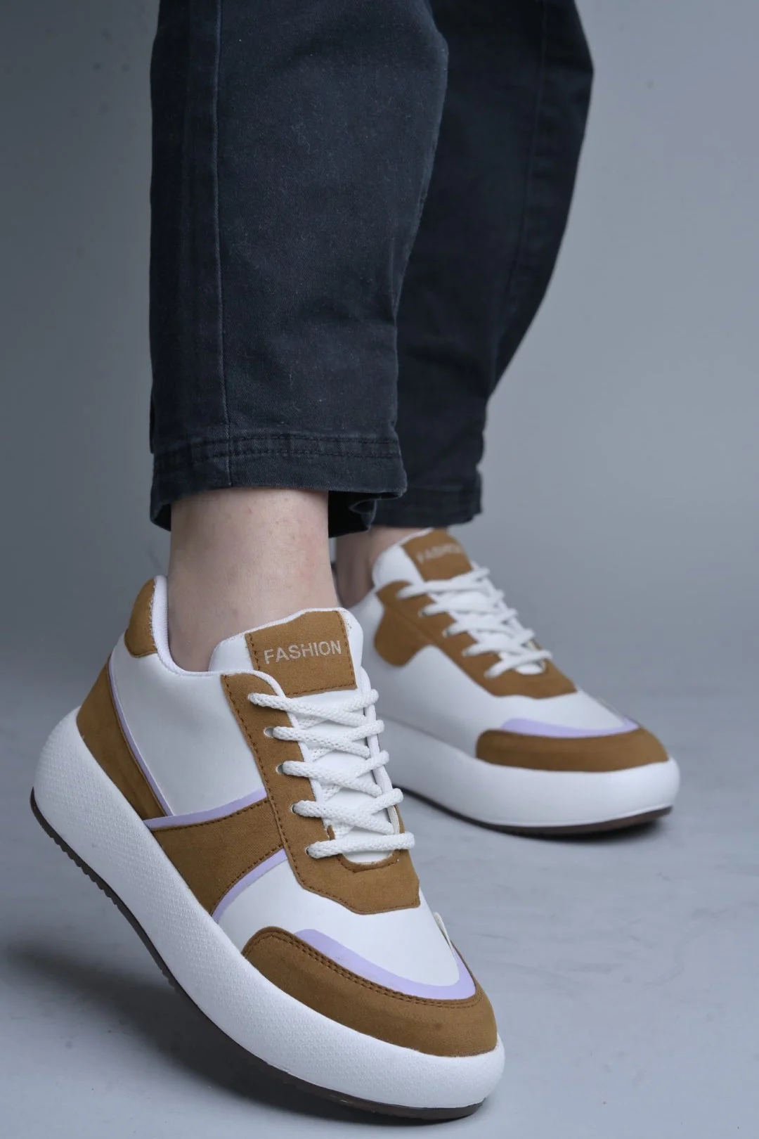 Jm Looks Modern Paneled Platform Sneakers - Image 9