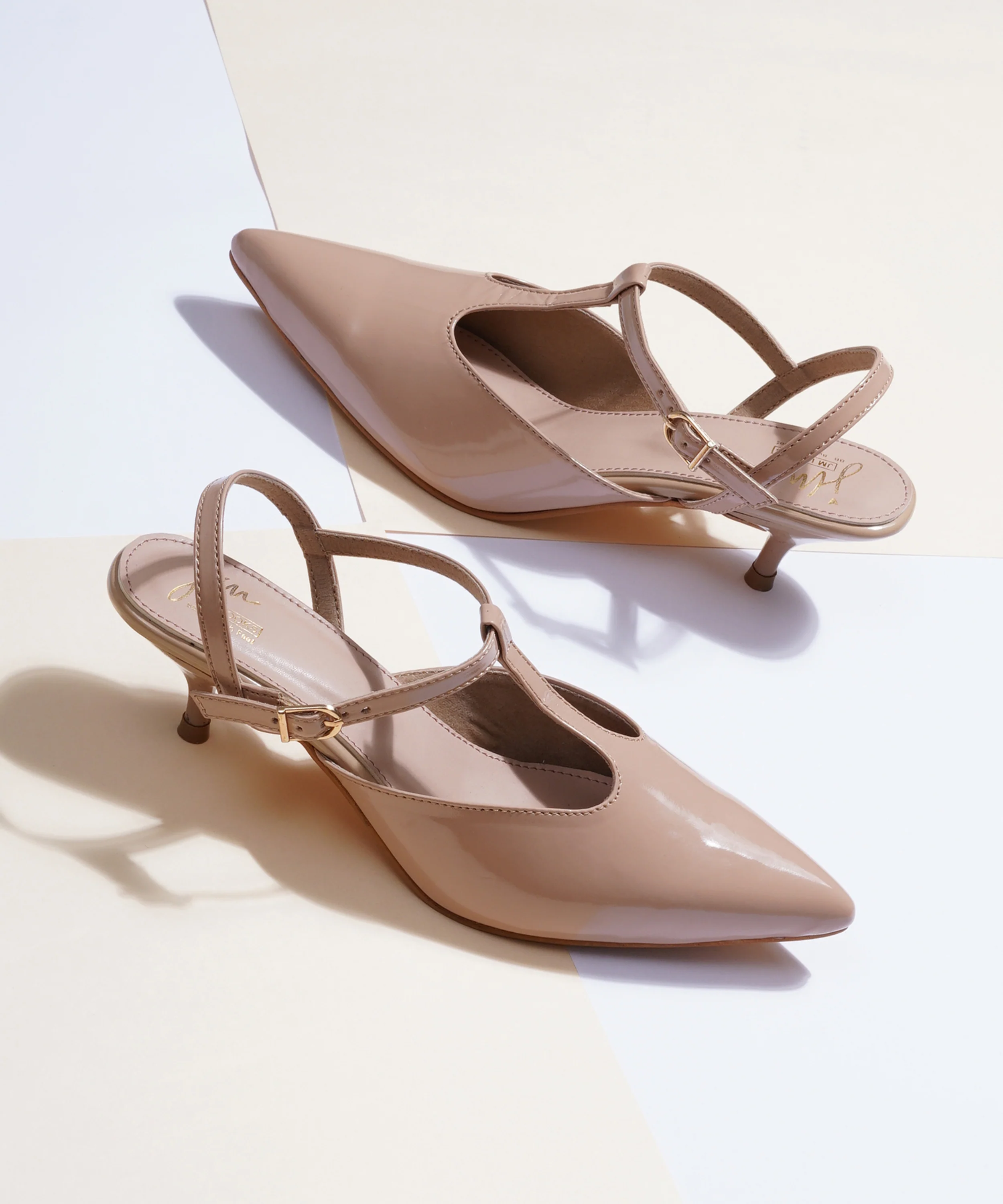 Stylish Pointed-Toe Slingback Heels