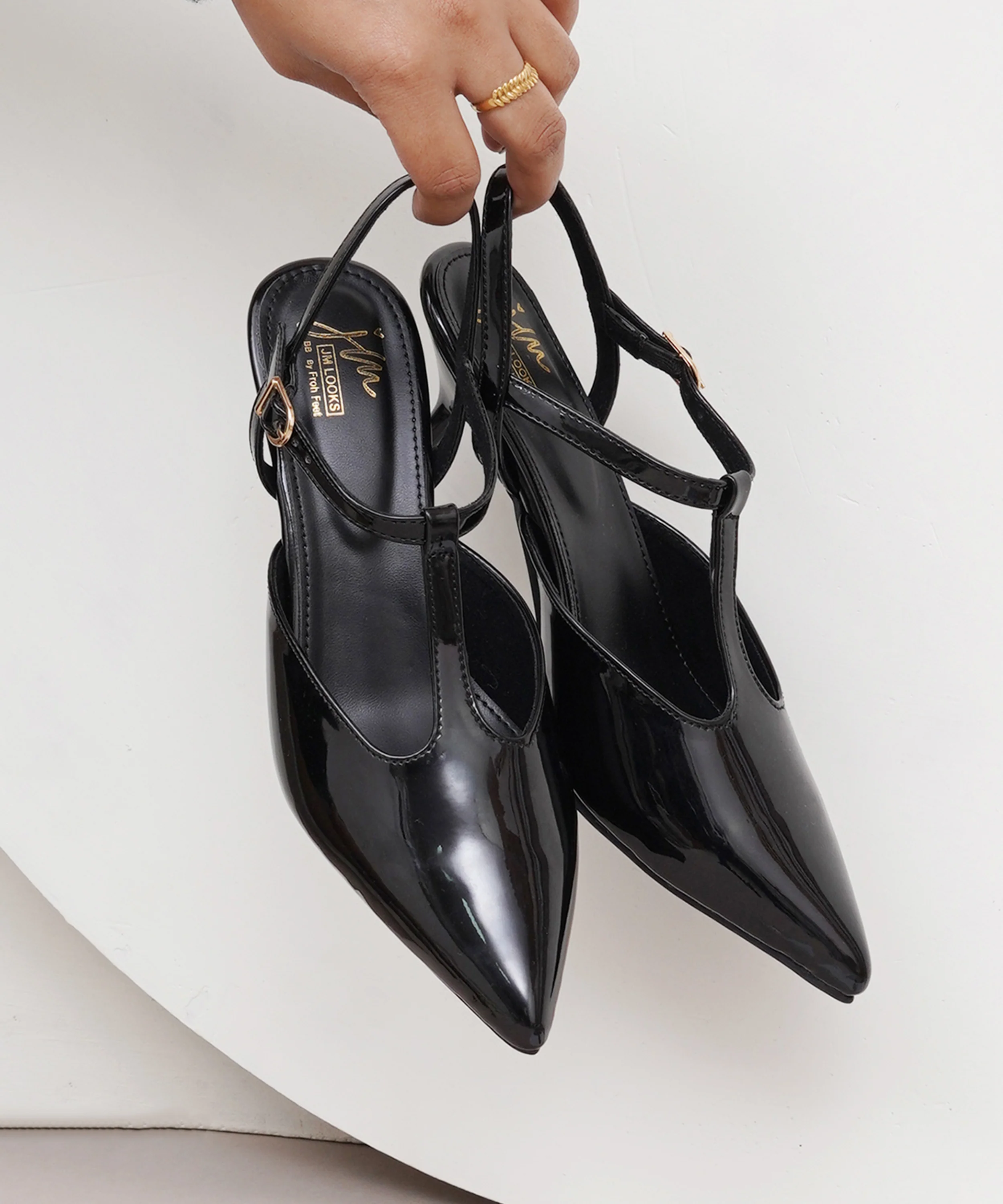 Stylish Pointed-Toe Slingback Heels - Image 8