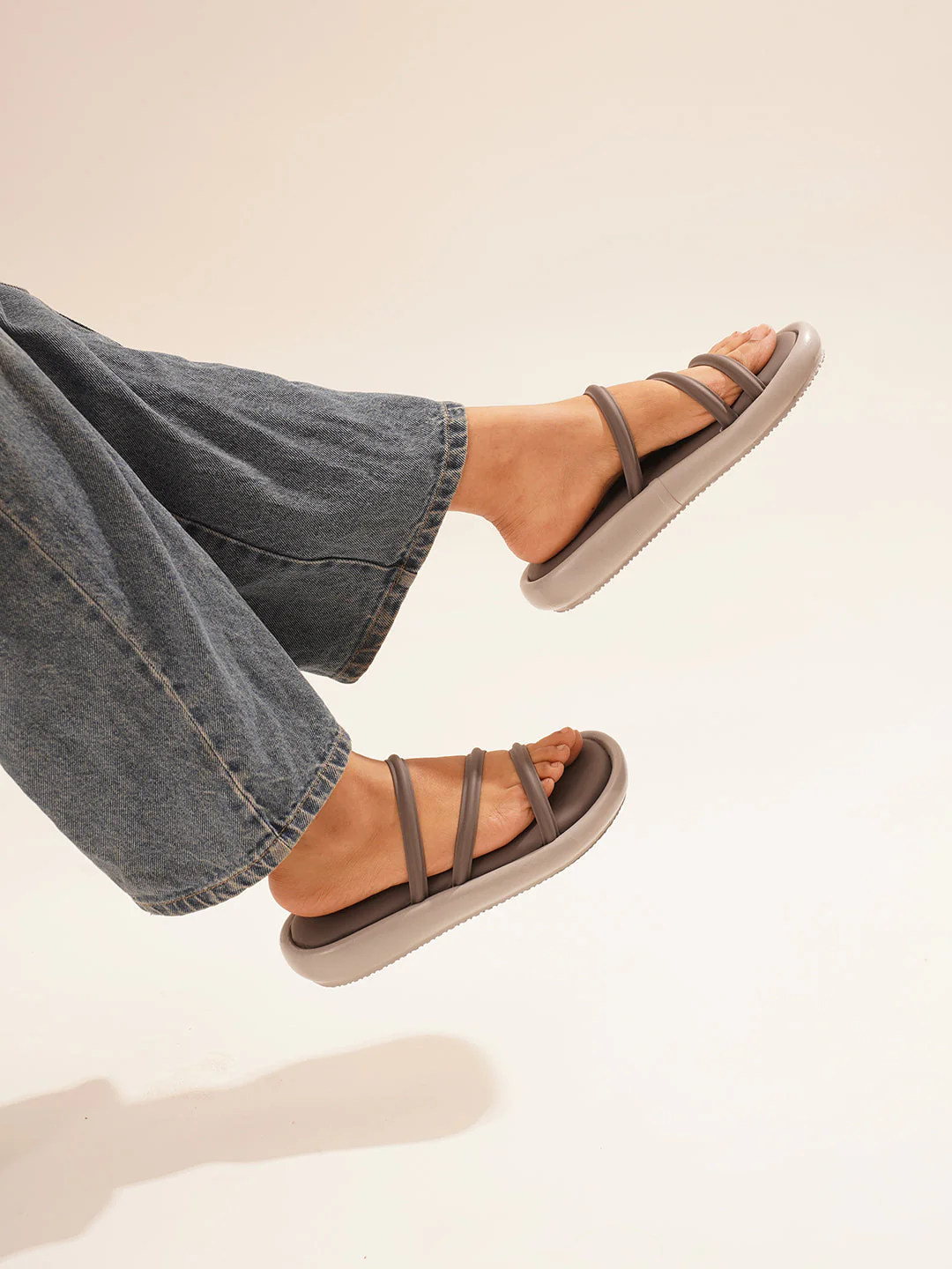 JM Looks Multi-Strap Comfort Flat Sandals - Image 10
