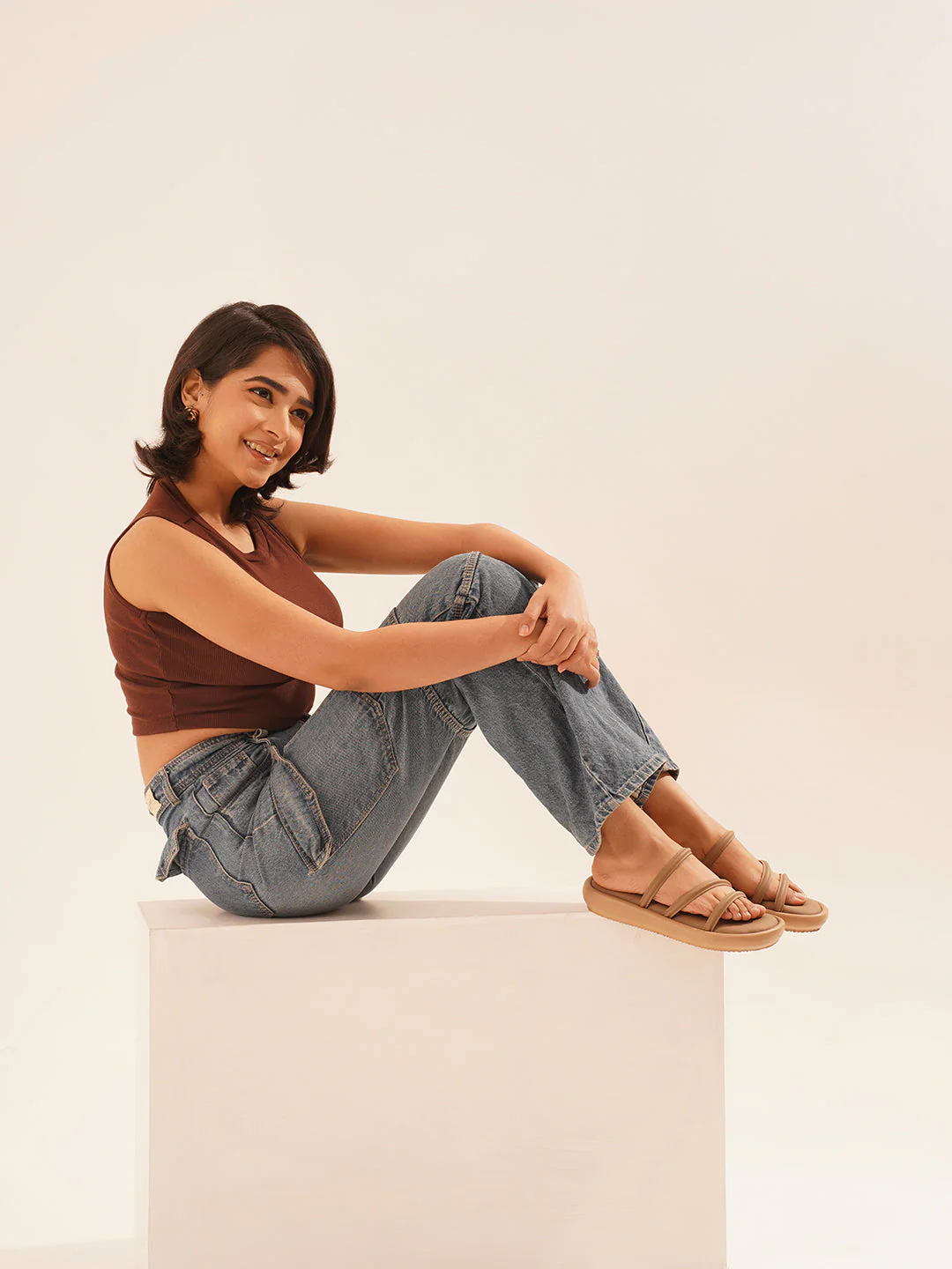 JM Looks Multi-Strap Comfort Flat Sandals - Image 15