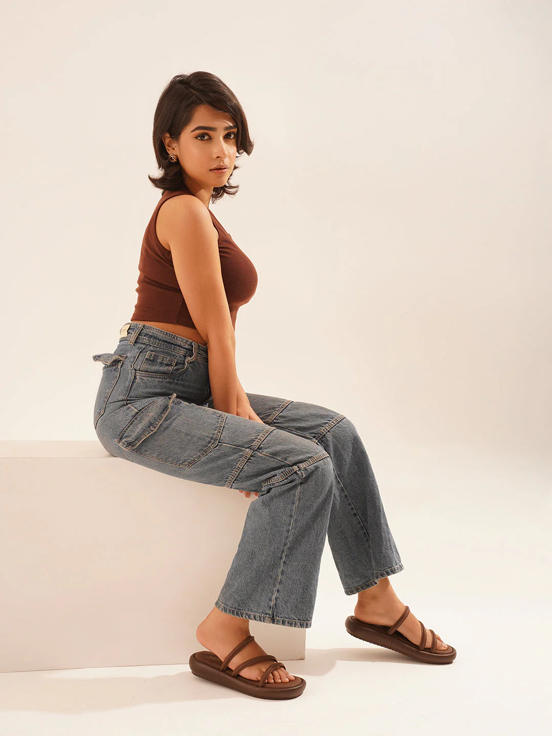 JM Looks Multi-Strap Comfort Flat Sandals - Image 4