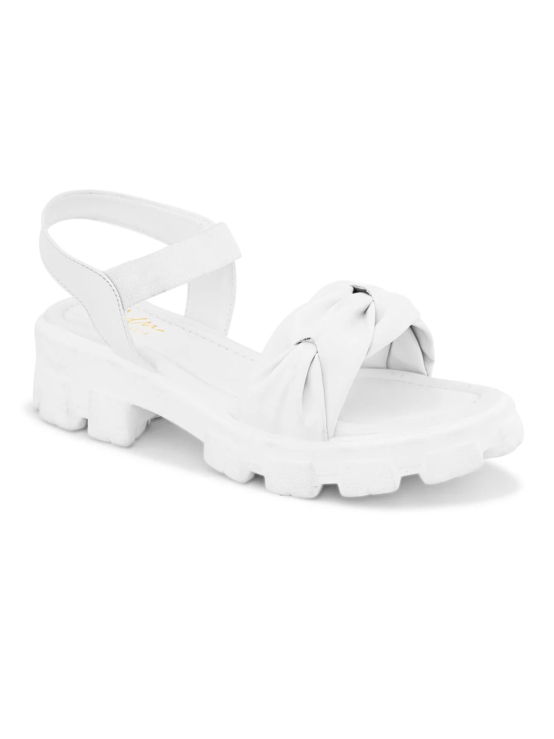 Jm Looks Chunky Bow Ankle Strap Sandals for Women & Girls - Image 17
