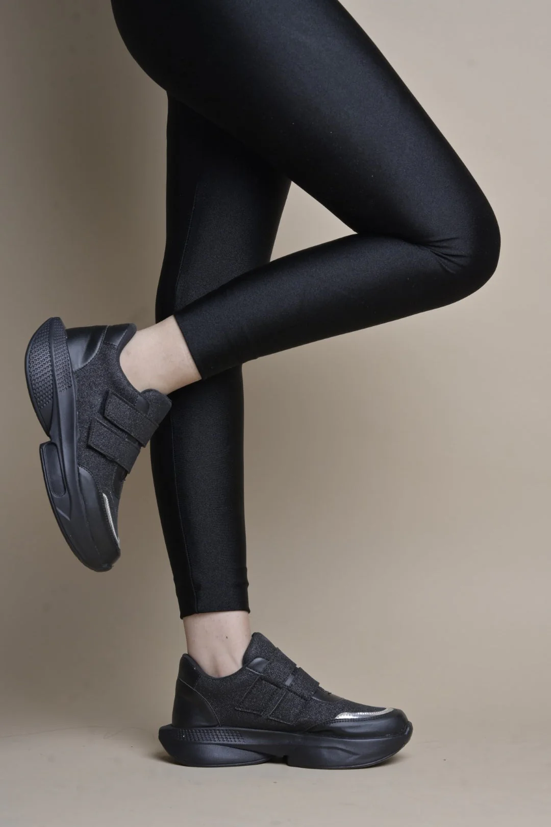Jm Looks Glitter Strap Velcro Sneakers - Image 7