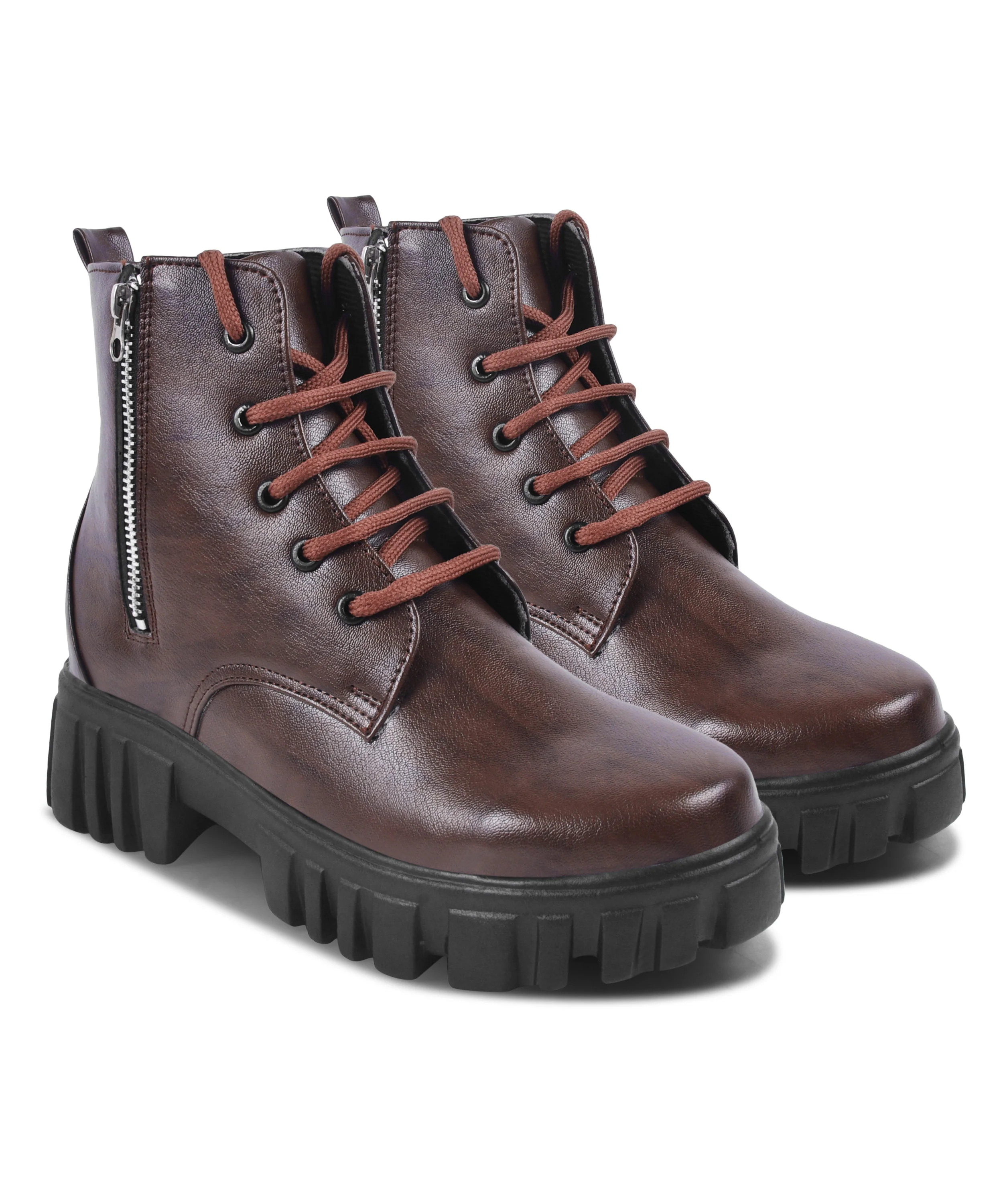 JM Looks Stylish Zip-Up Ankle Boots - Image 11