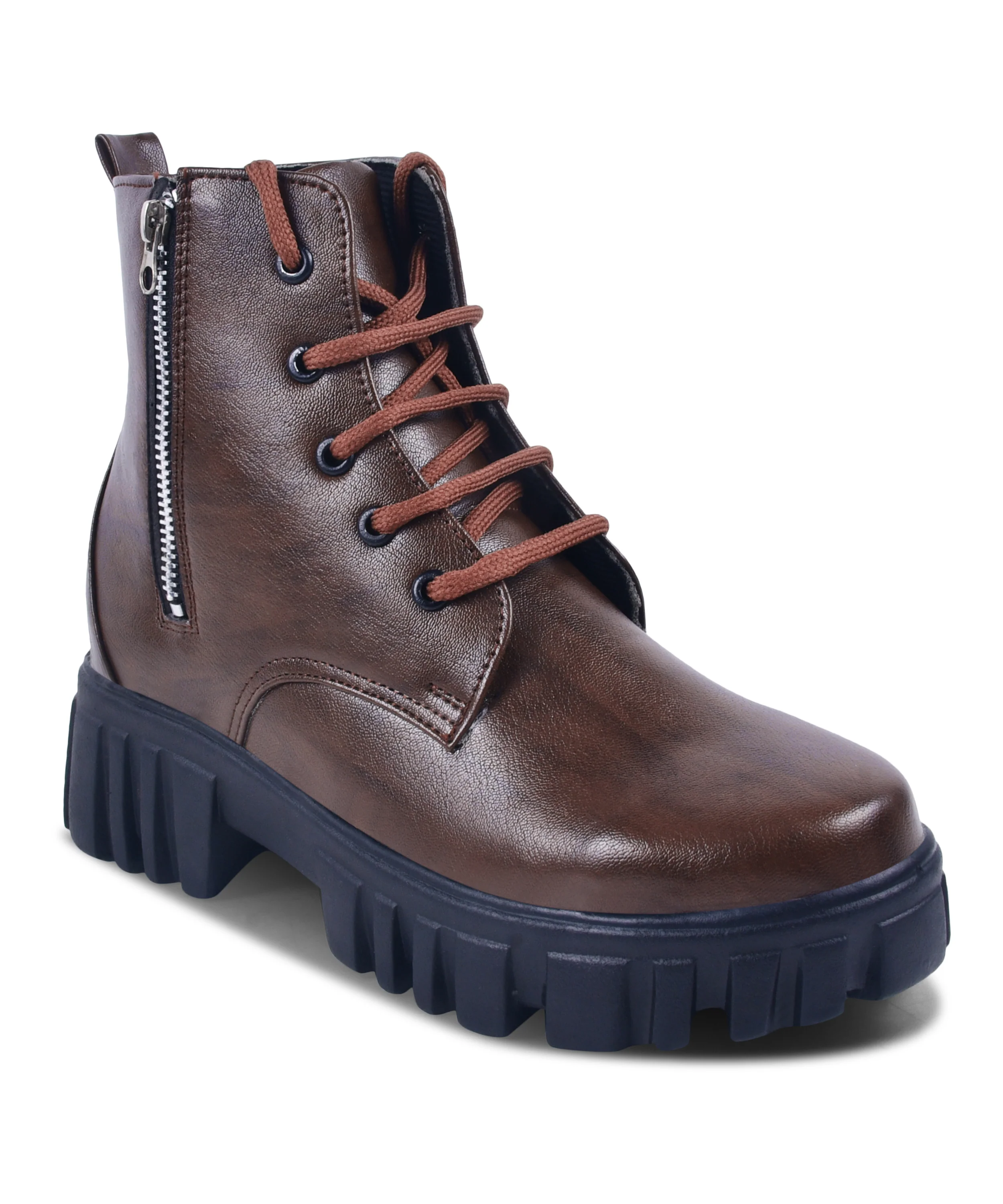 JM Looks Stylish Zip-Up Ankle Boots - Image 12
