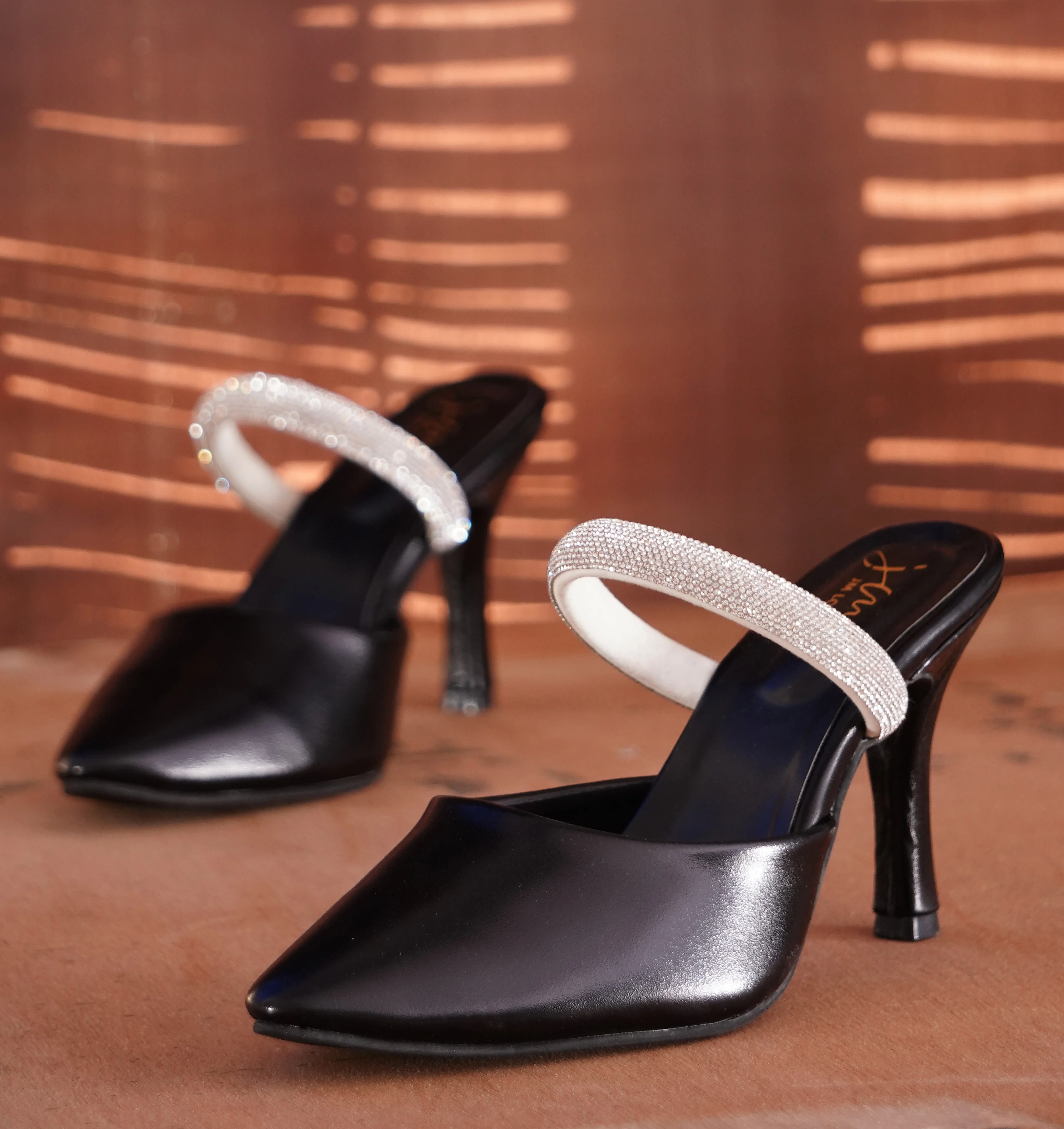 Stylished-Toe Embellished Stilettos