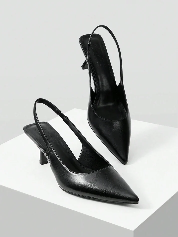 Stylished-Toe Stilettos with Buckle Closure - Image 2