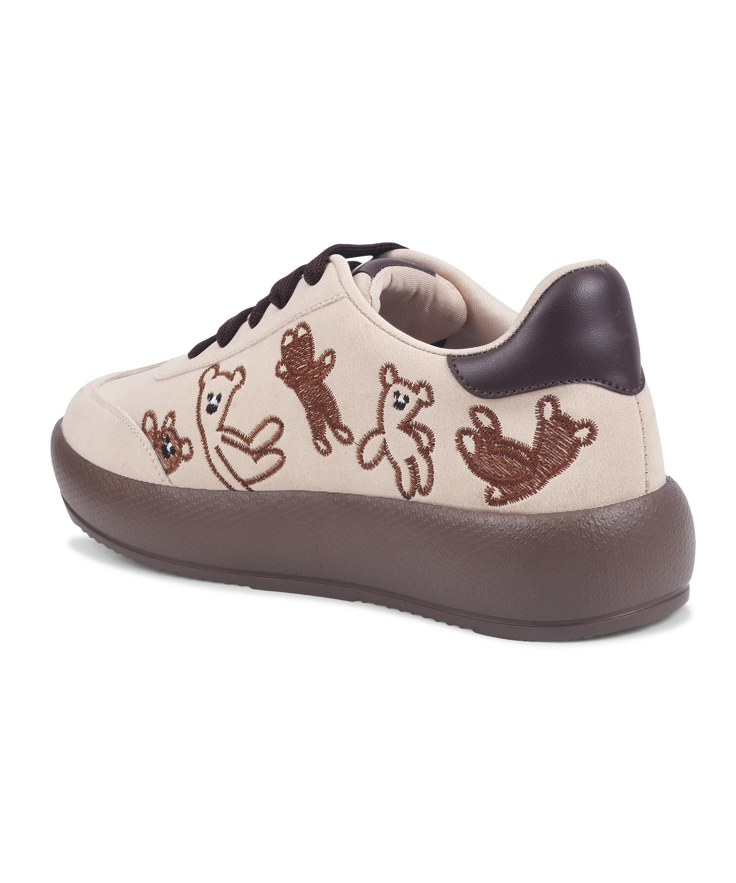 Suede Cute Teddy Sneakers - Image 6