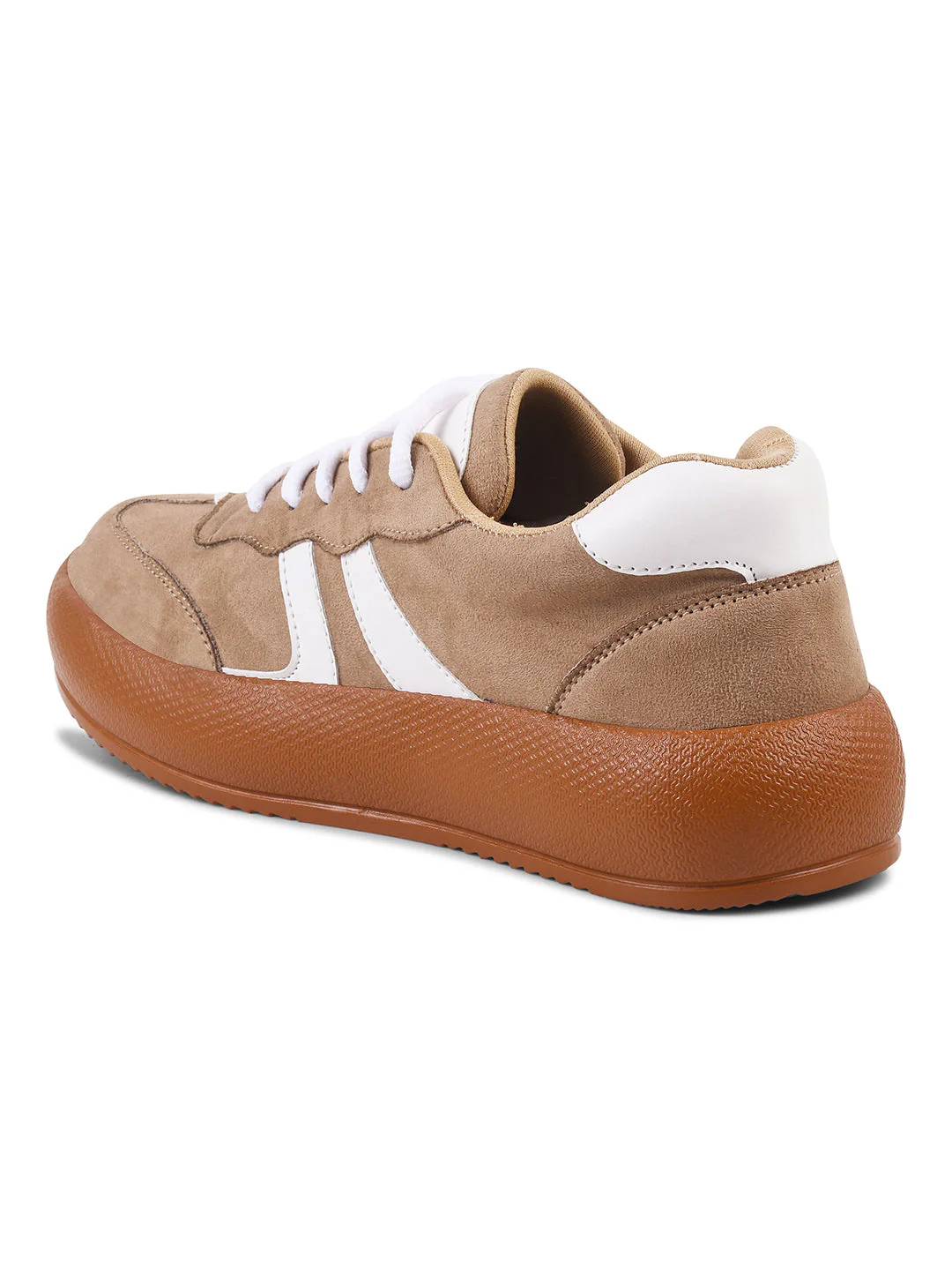 Suede lace up sneakers with cushioned sole - Image 19