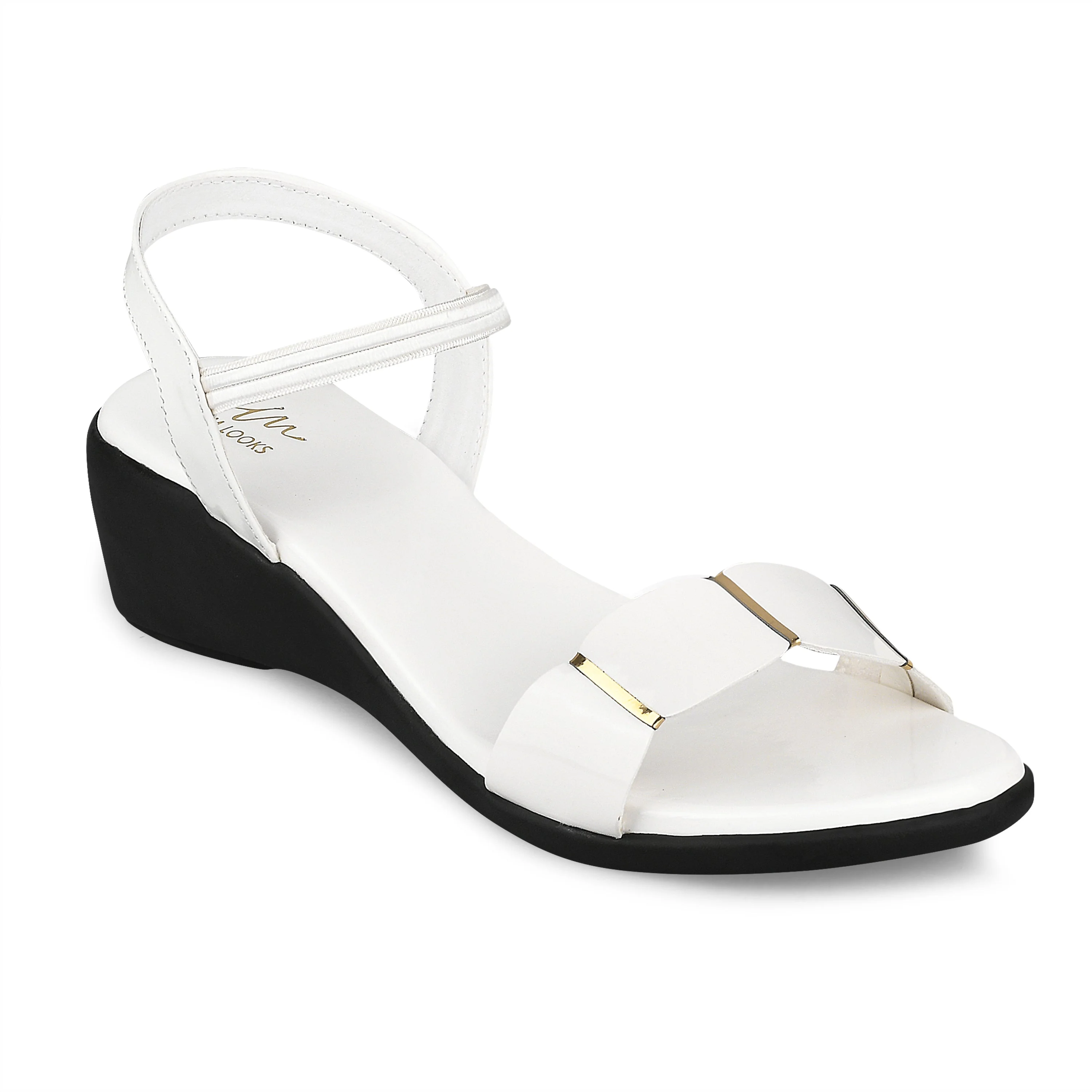Jm Looks Patent Wedge Slingback Sandals - Image 12