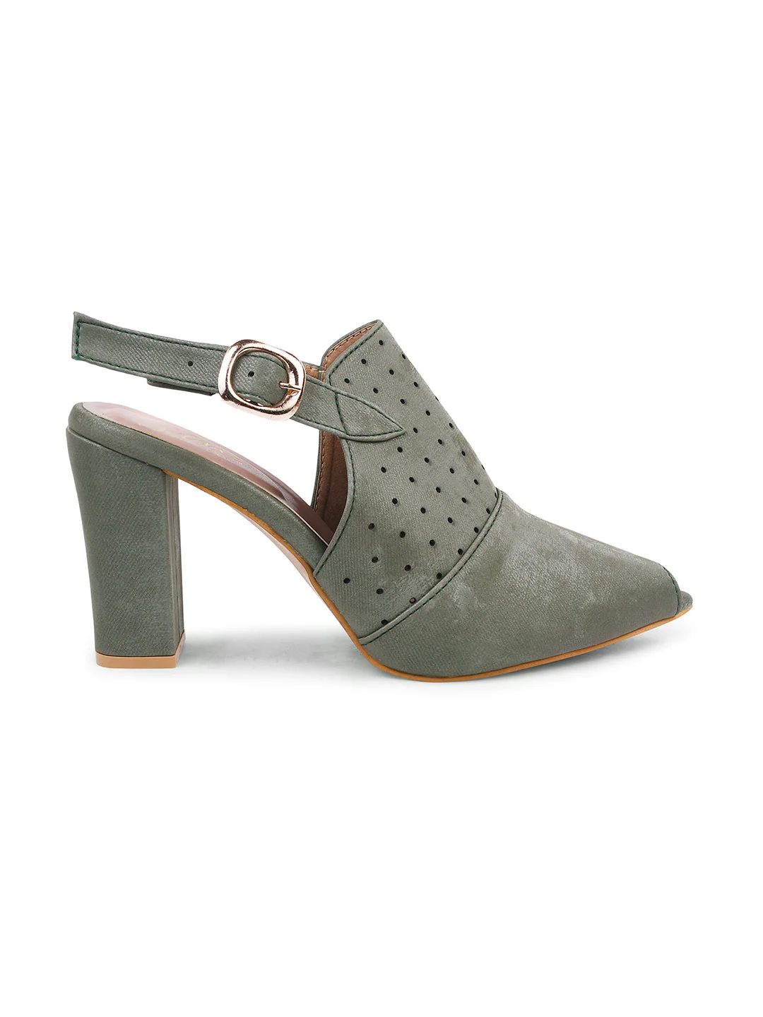 Synthetic Slingback Block Heel - Image 17
