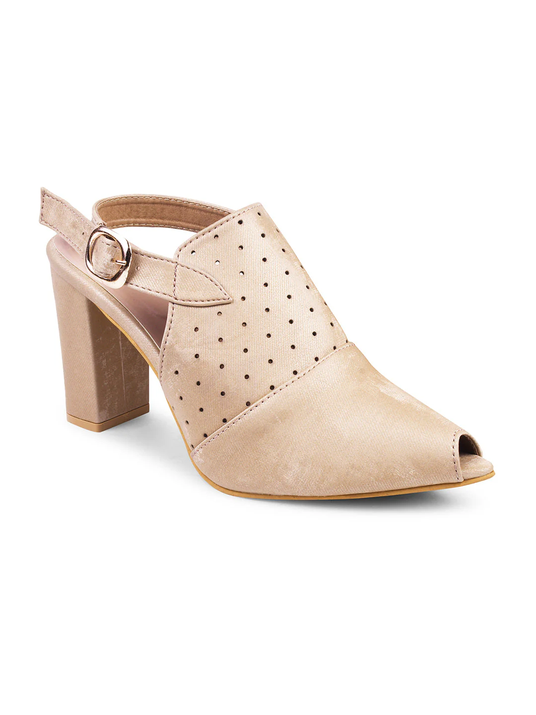 Synthetic Slingback Block Heel - Image 6