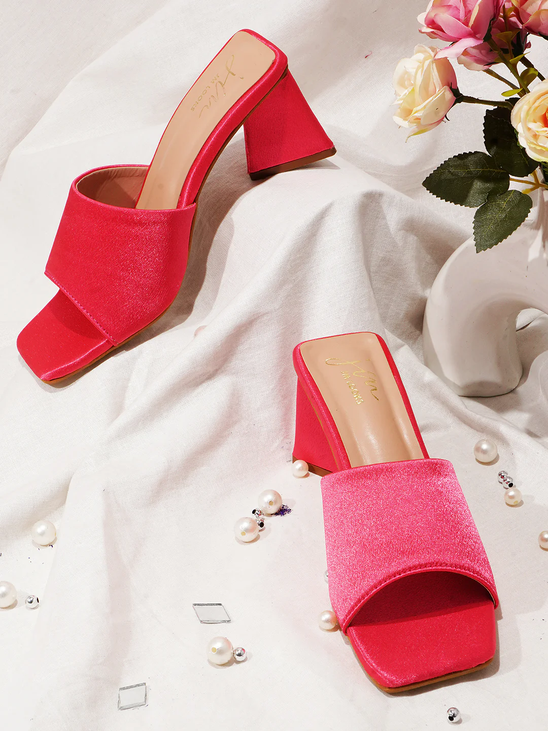 Synthetic Strap Block Heel - Image 13